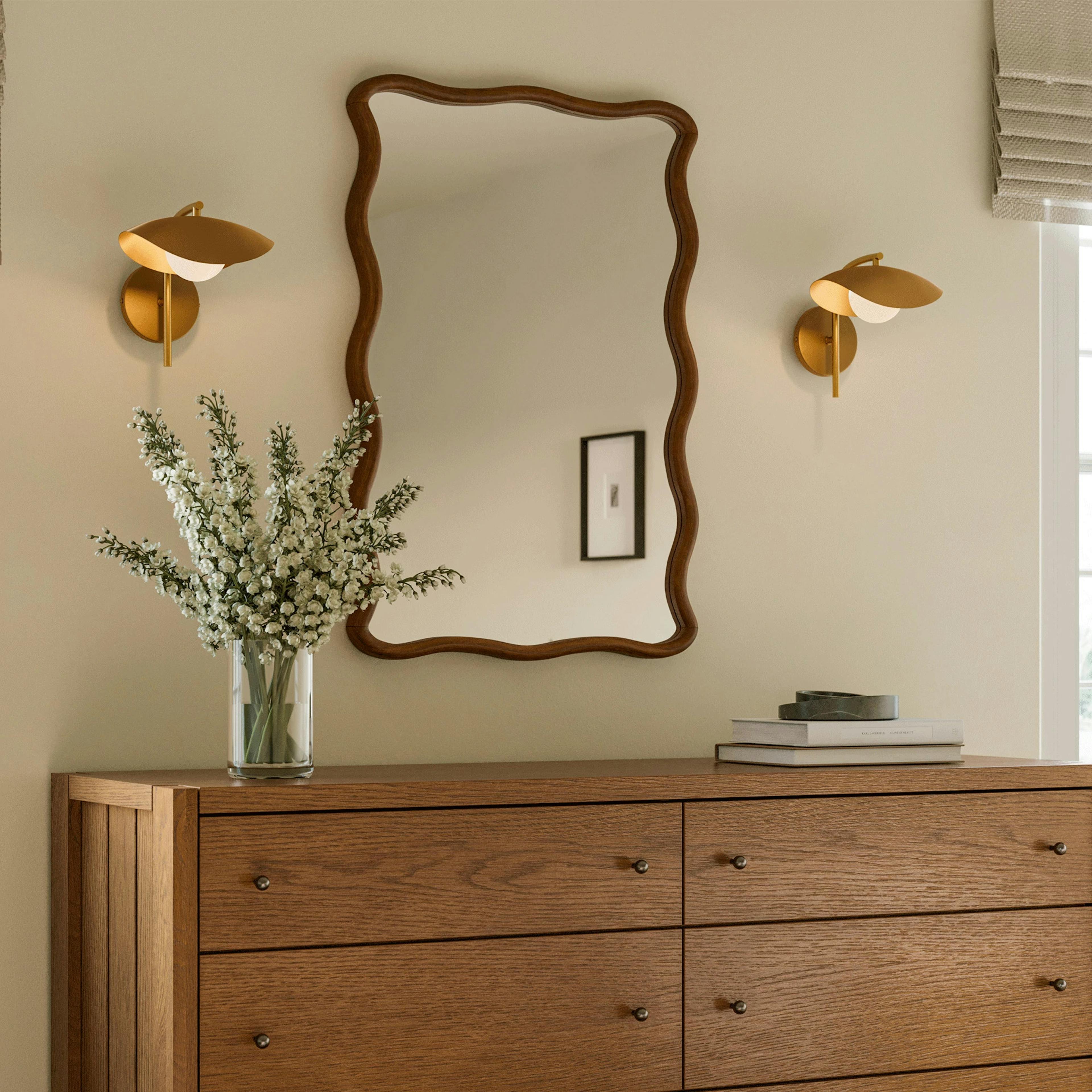 The Warm Glow Brass Sconce