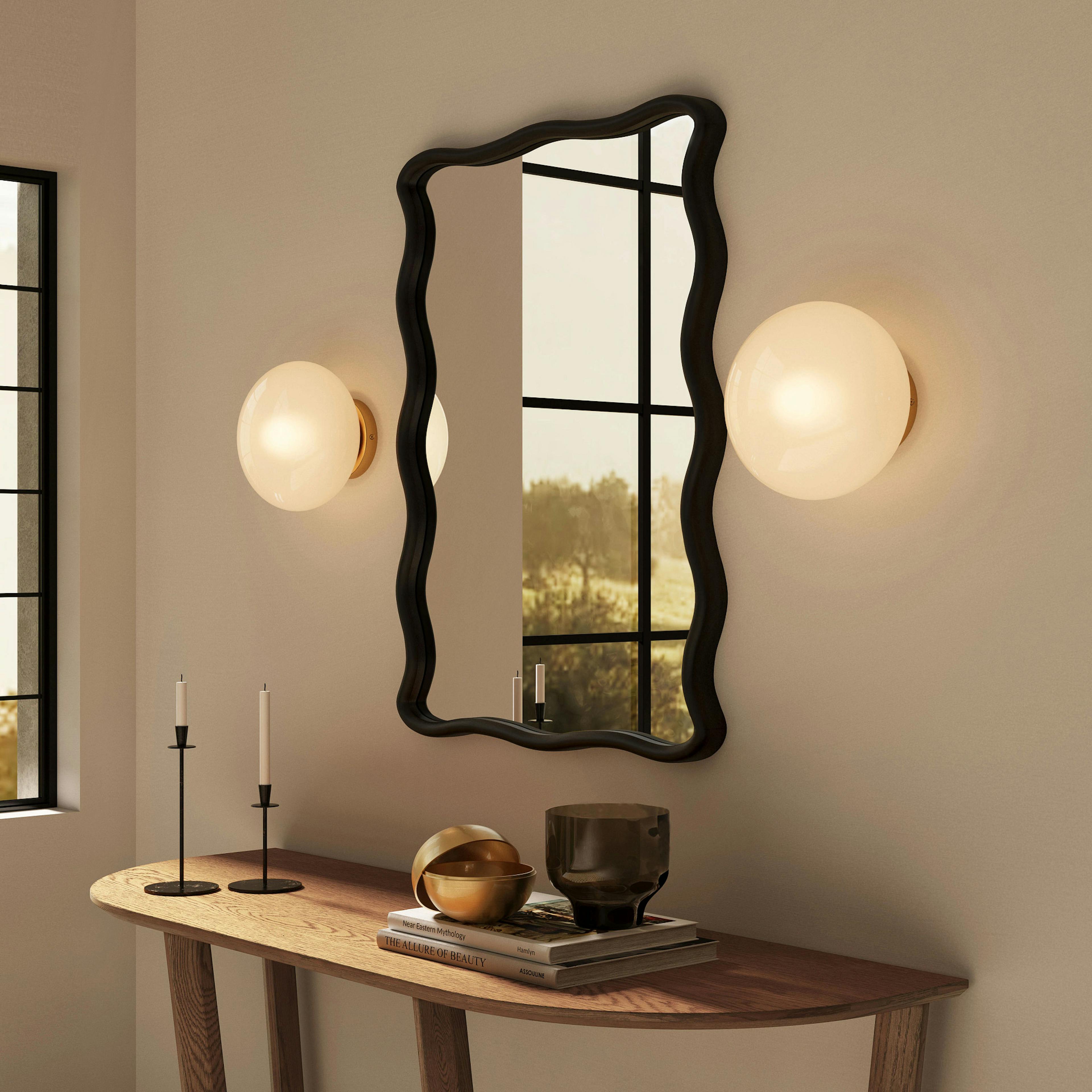The Warm Glow Brass Sconce