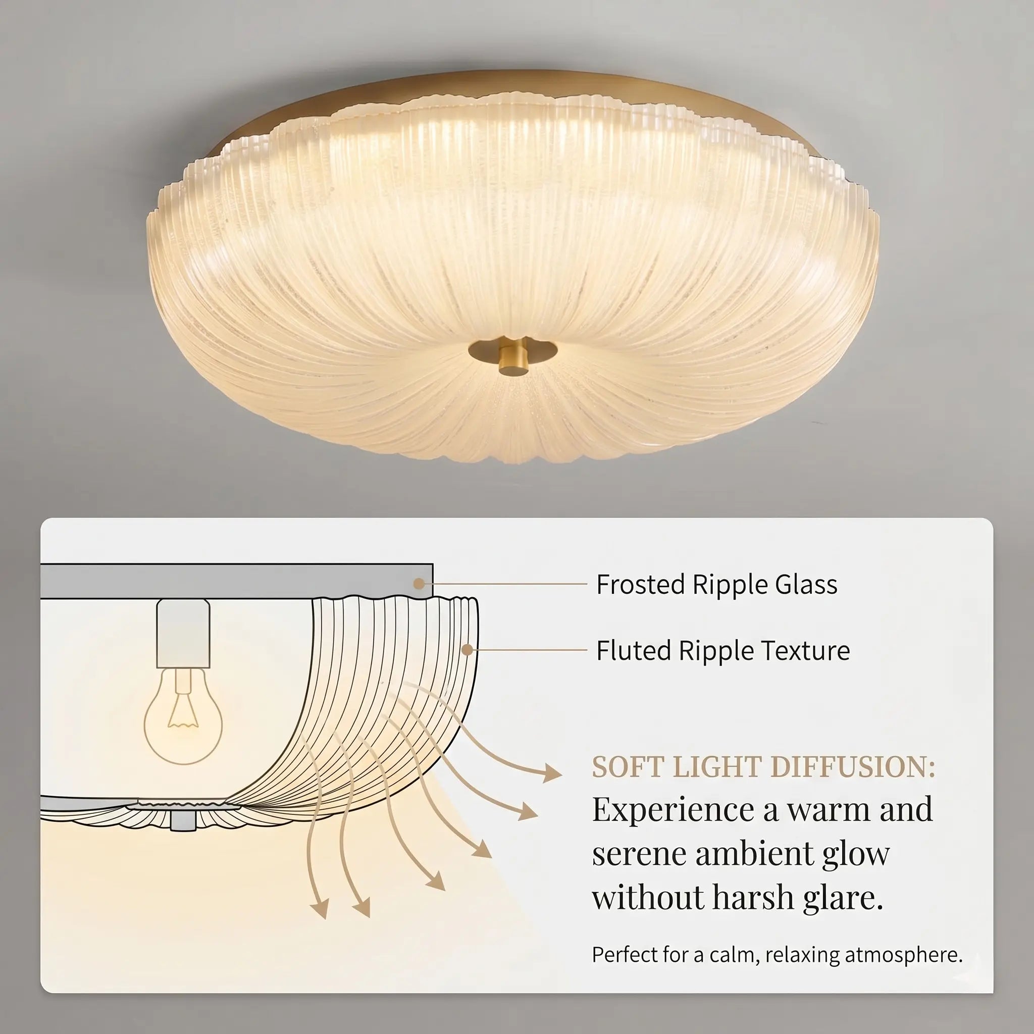 The Starry Ripple Ceiling Light