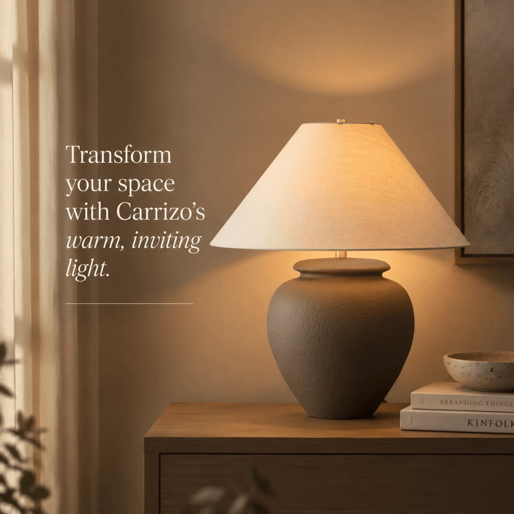 The Grounded Ceramic Table Lamp