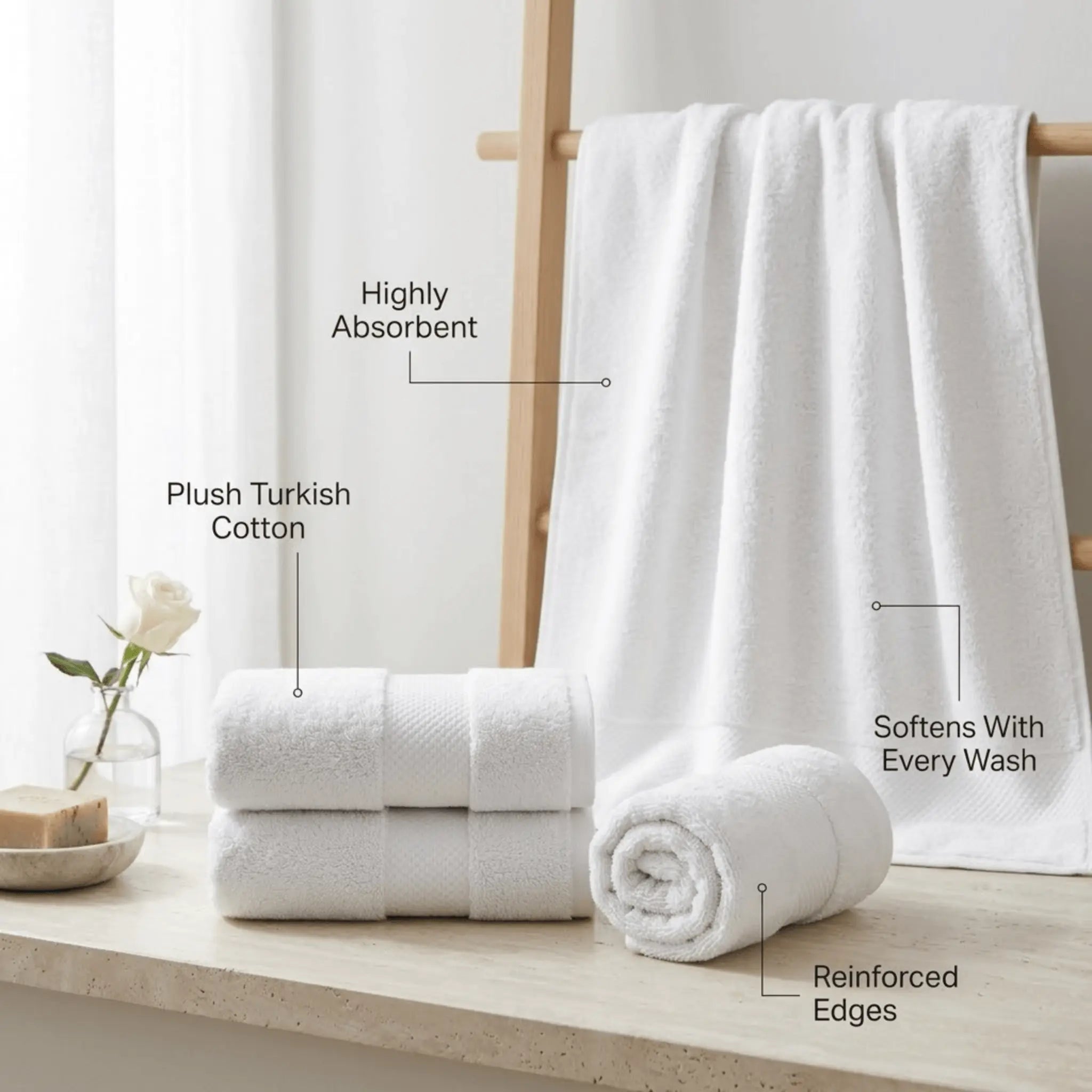 The Hotel Turkish Hand Towel Set