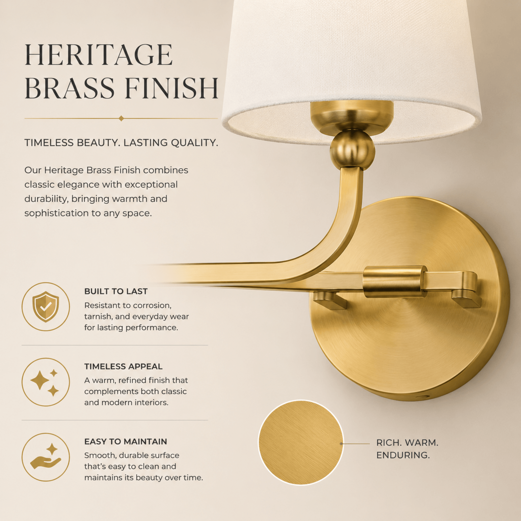 The Designer Brass Vanity Light
