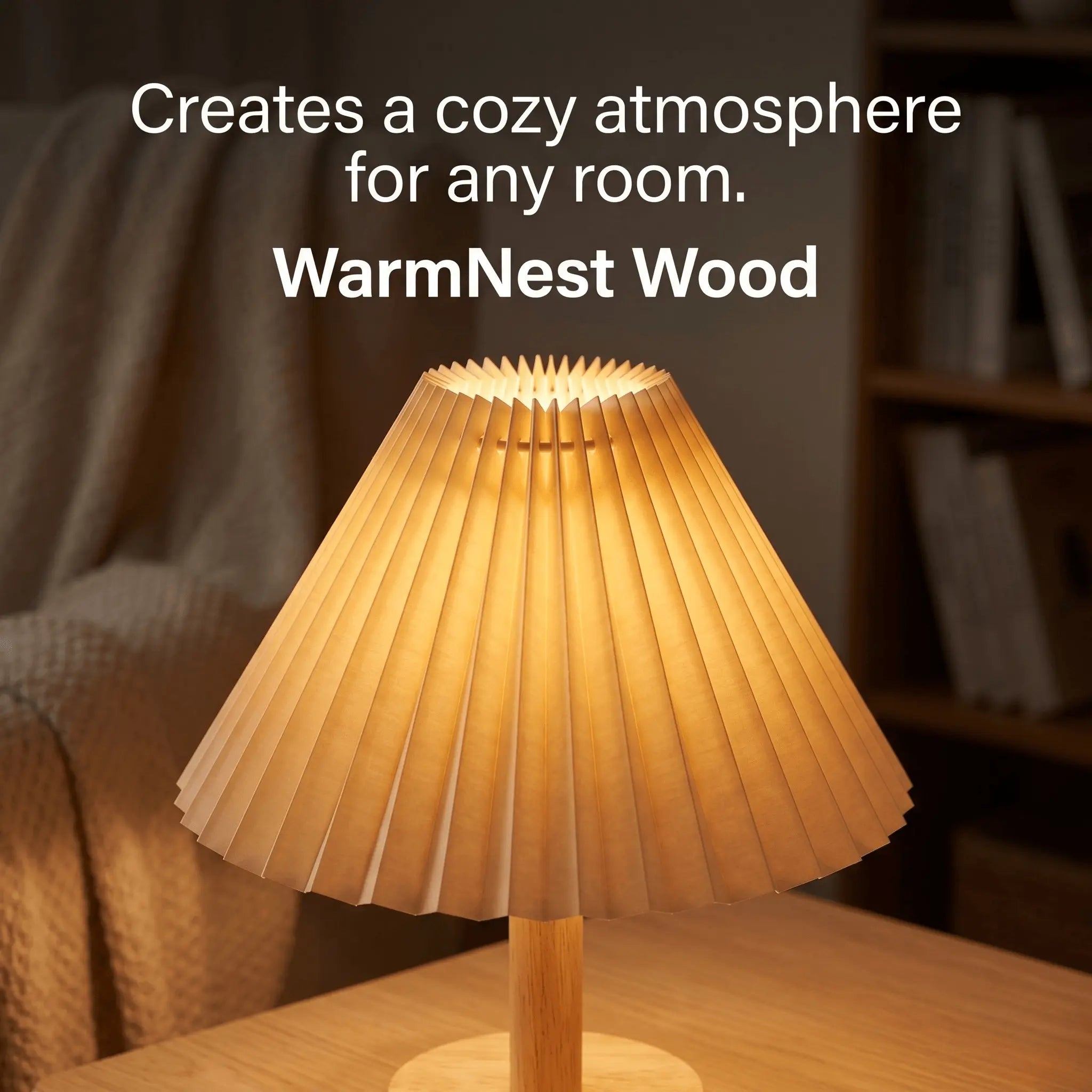 The WarmNest Wood Table Lamp