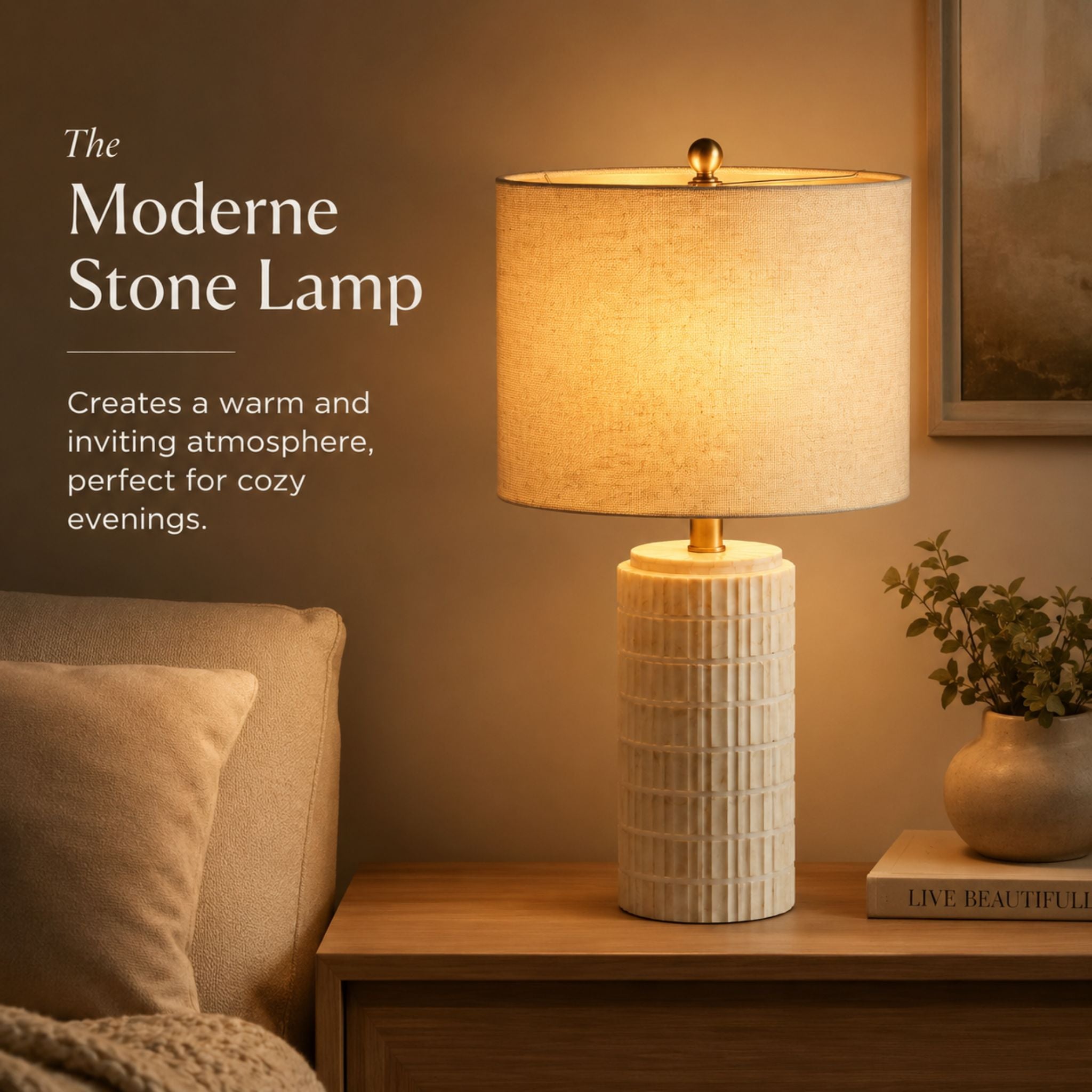 The Moderne Stone Lamp
