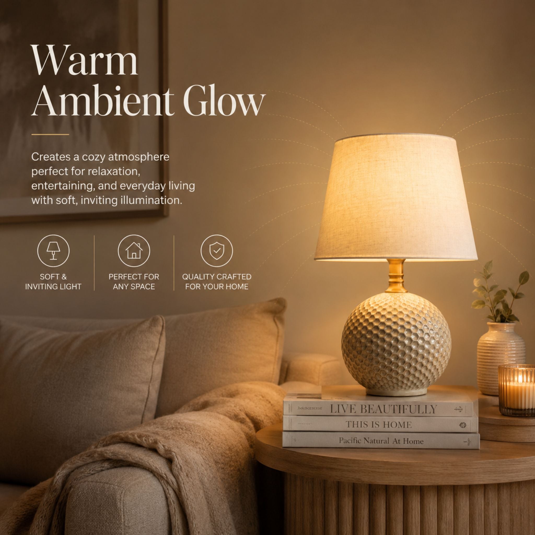 The Honeycomb Glow Table Lamp