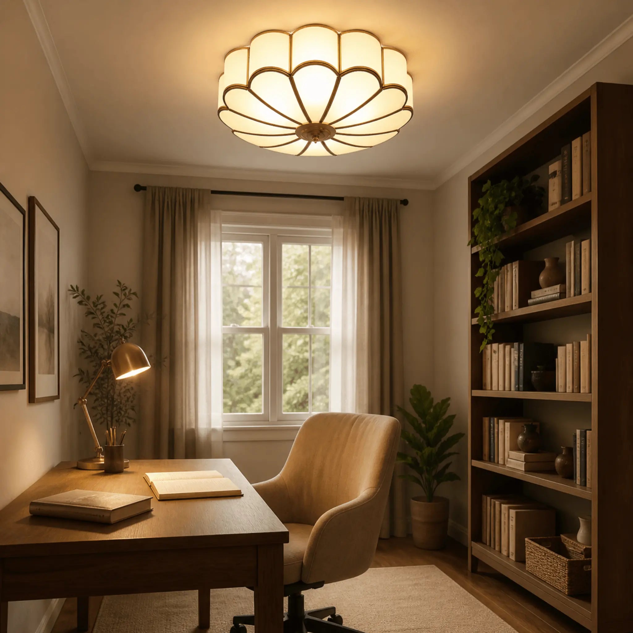 The Bloom Glass Ceiling Light