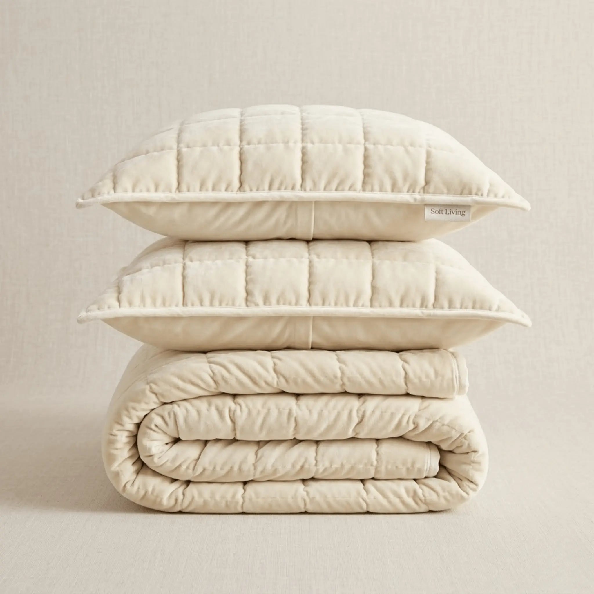 The Soft Living Cotton Velvet Quilt Set