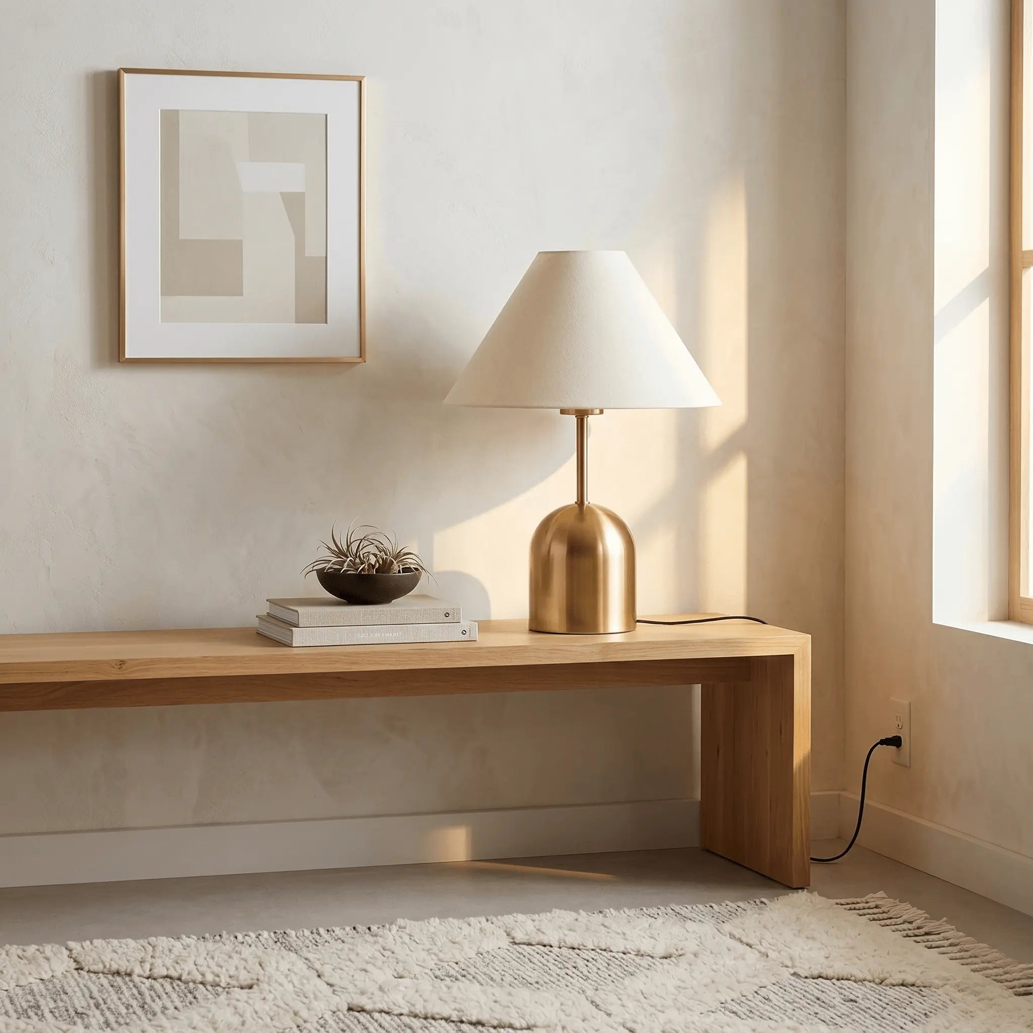 The Warm Glow Brass Table Lamp