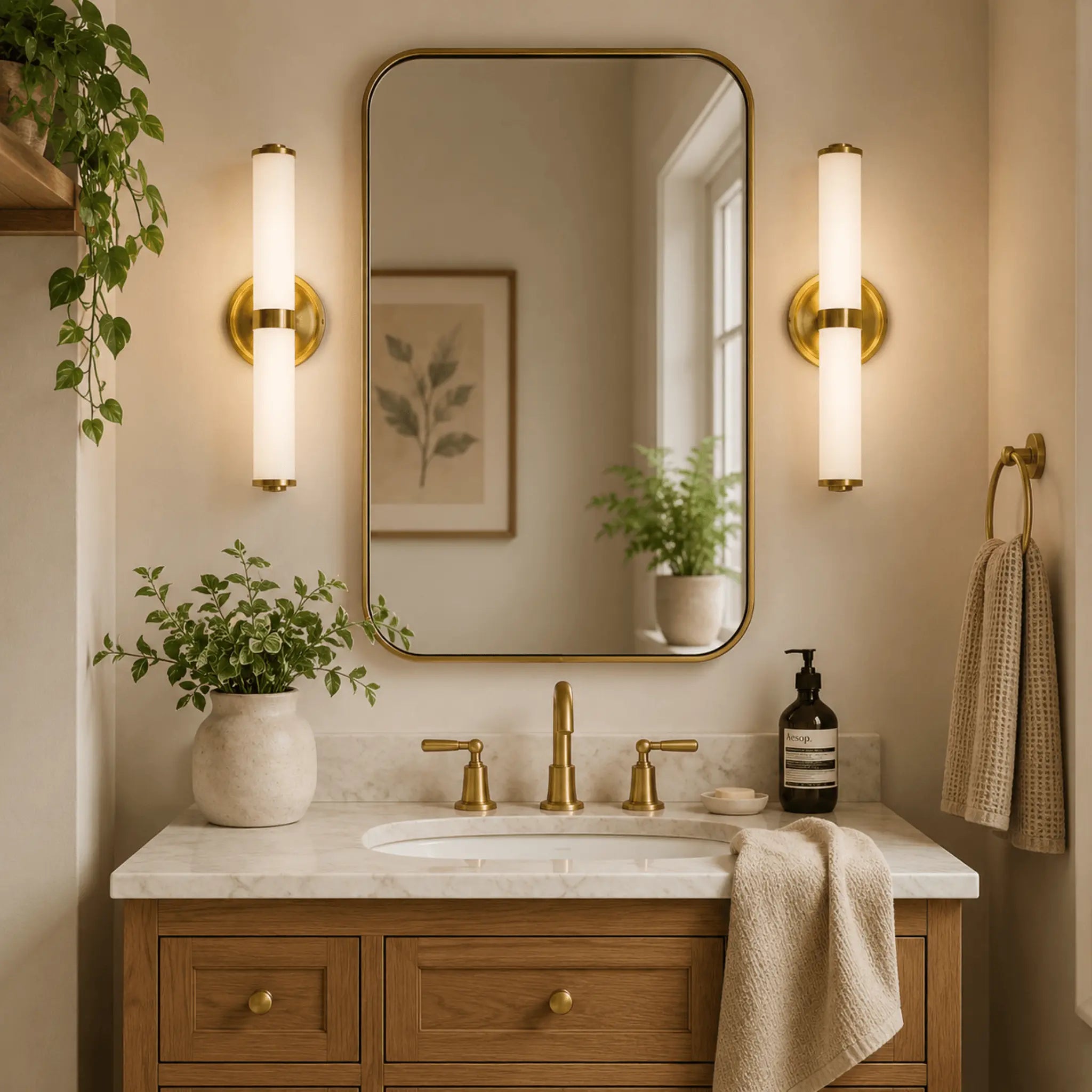 The Brass Beacon Wall Light