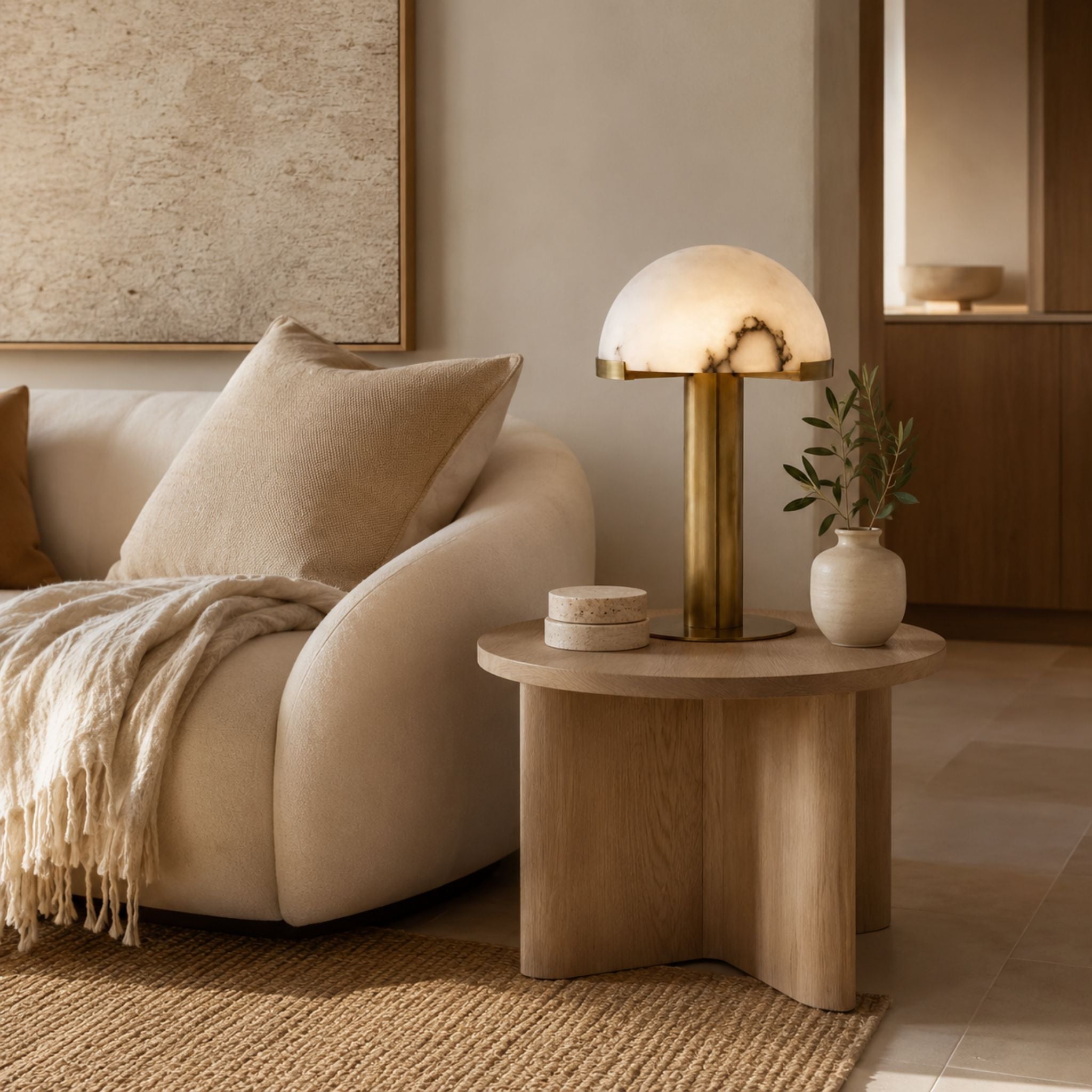 The Marble Moon Table Lamp