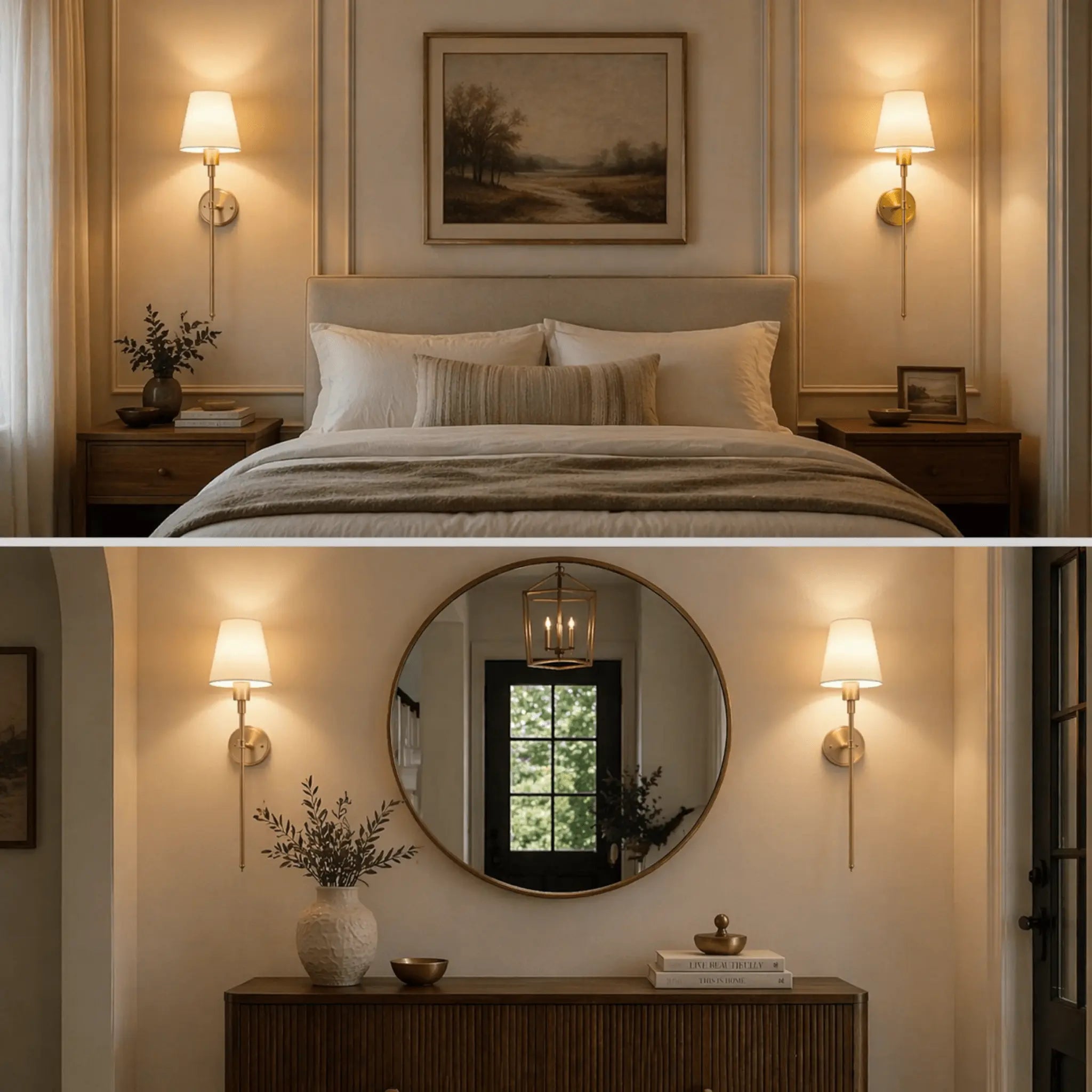 The Amber Glow — Timeless Gold Wall Lighting