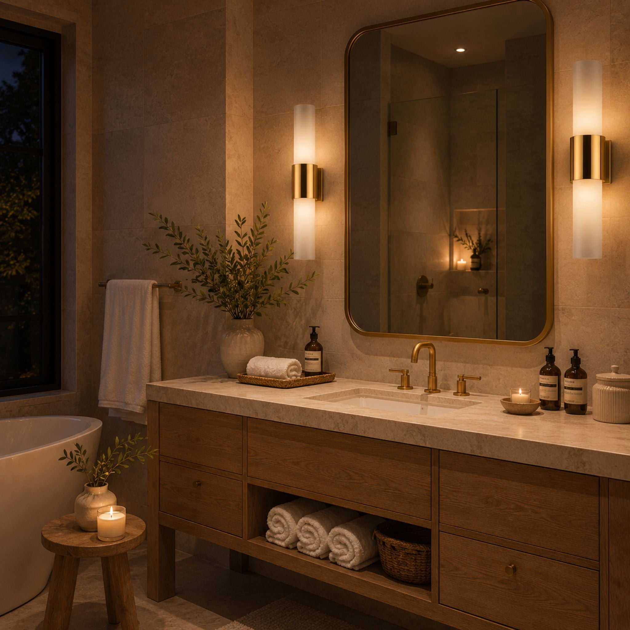 The Sutton Luxe Vanity Sconce