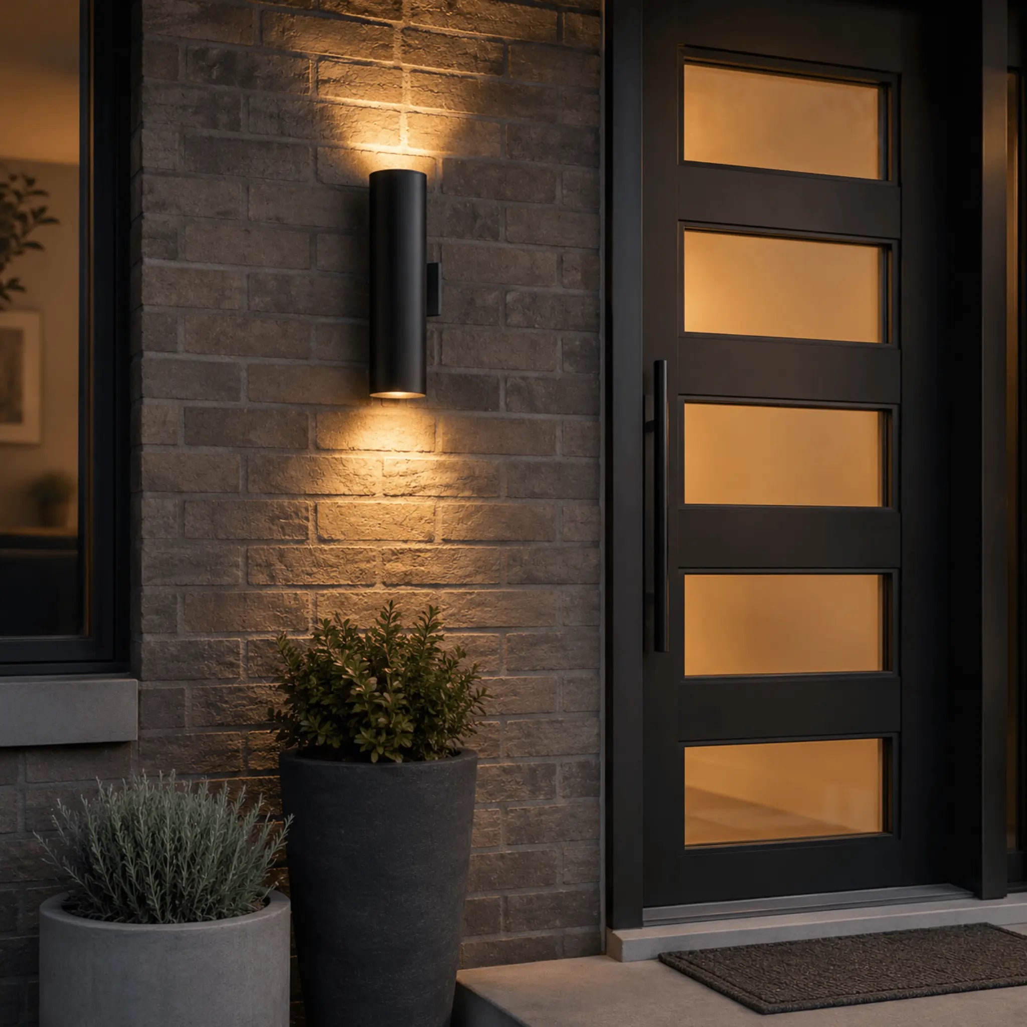 The Finished Exterior Cylinder Light
