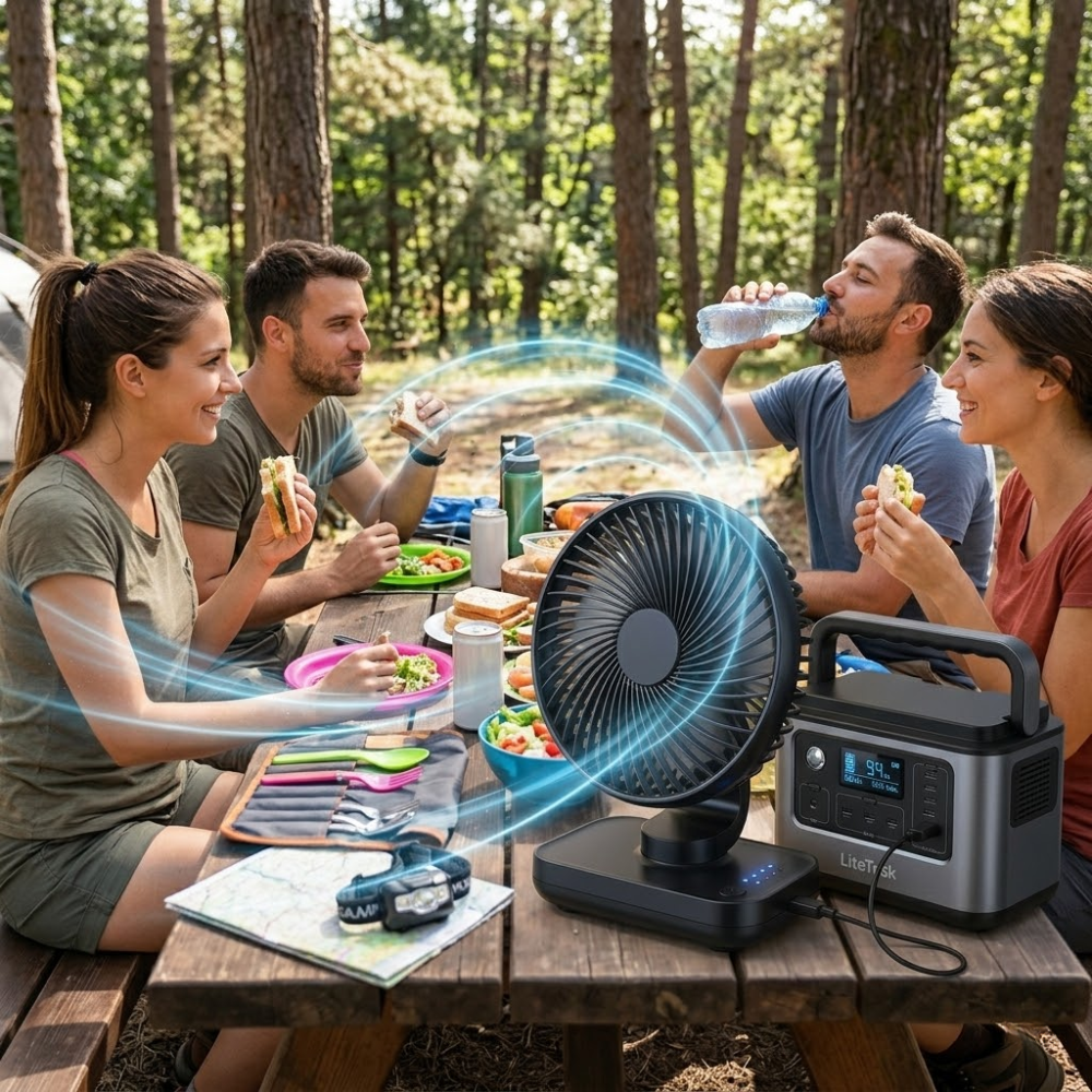 The LiteTrek CampBreeze — Because Heat Should Never Cut a Trip Short