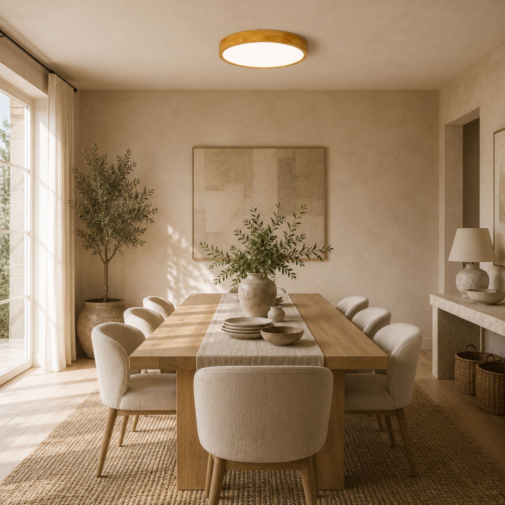 The Warm Geometry Ceiling Light