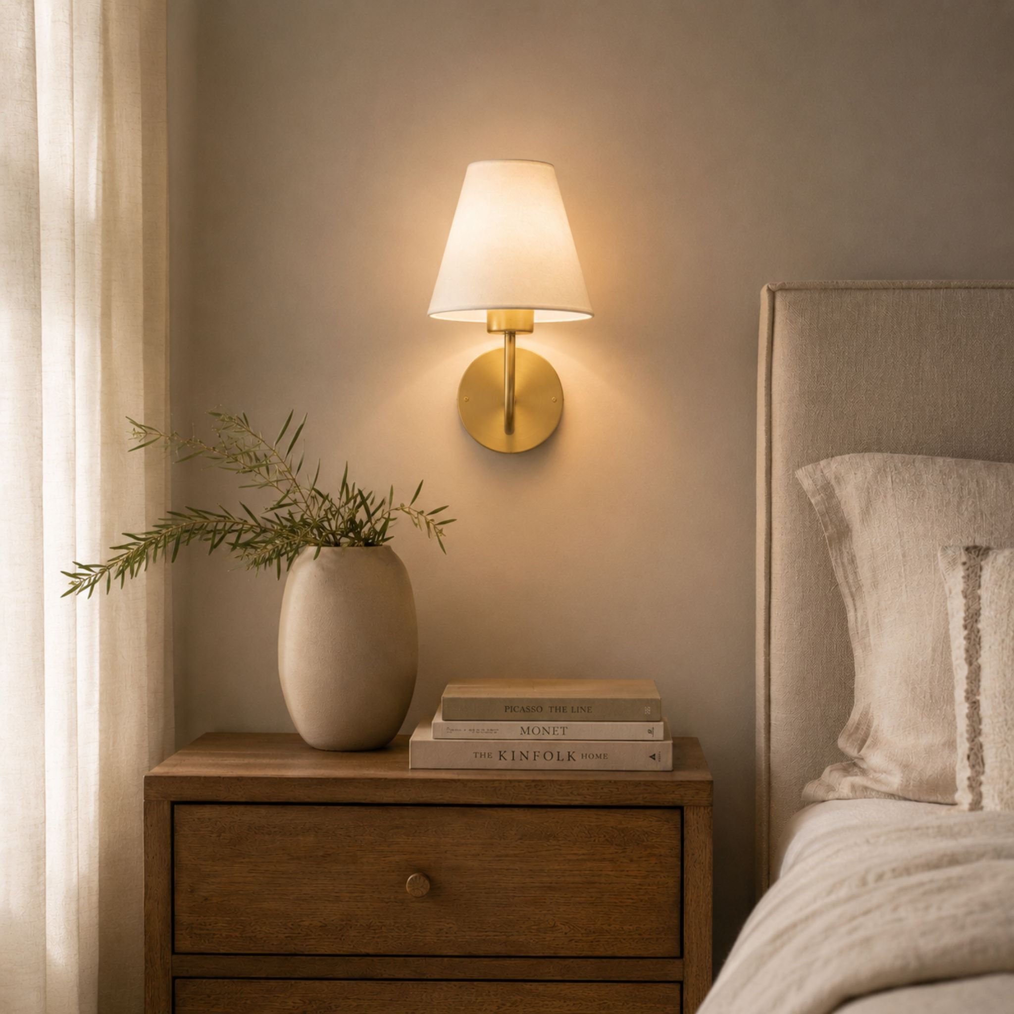 The Timeless Linen Wall Sconce