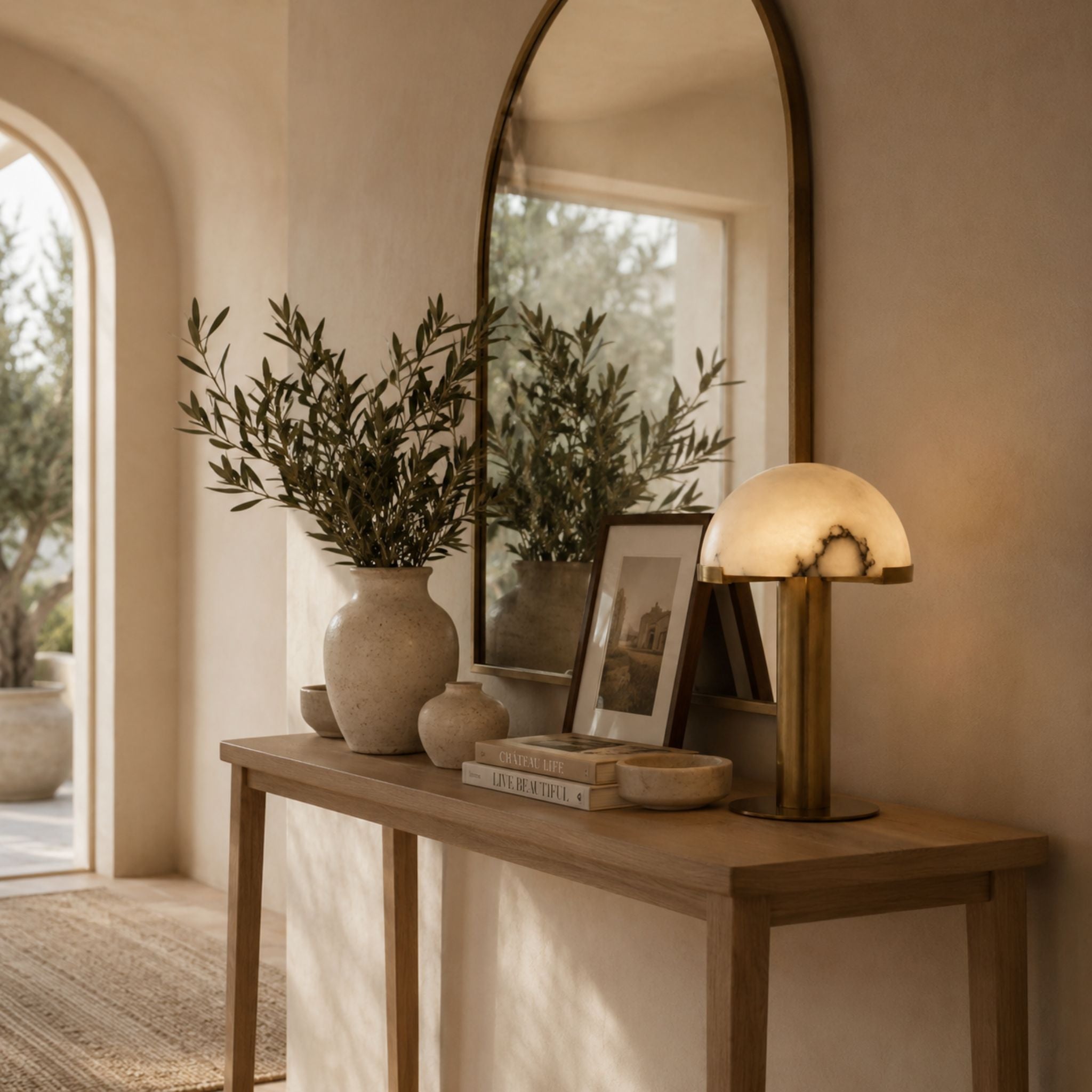 The Marble Moon Table Lamp