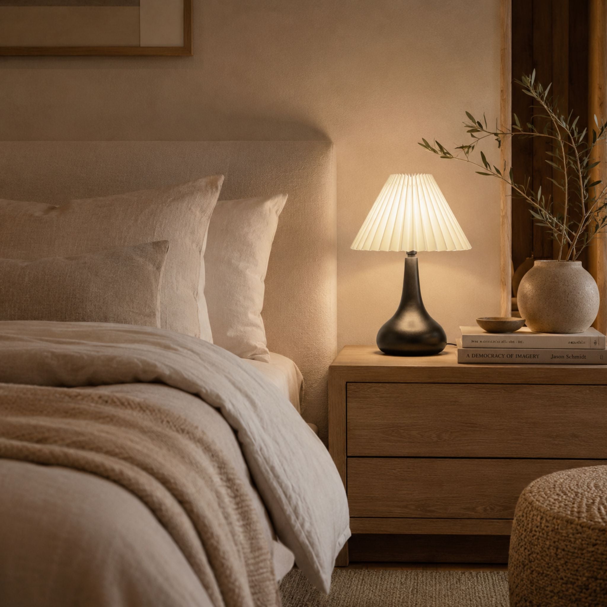 The Modern Pleated Shade Table Lamp