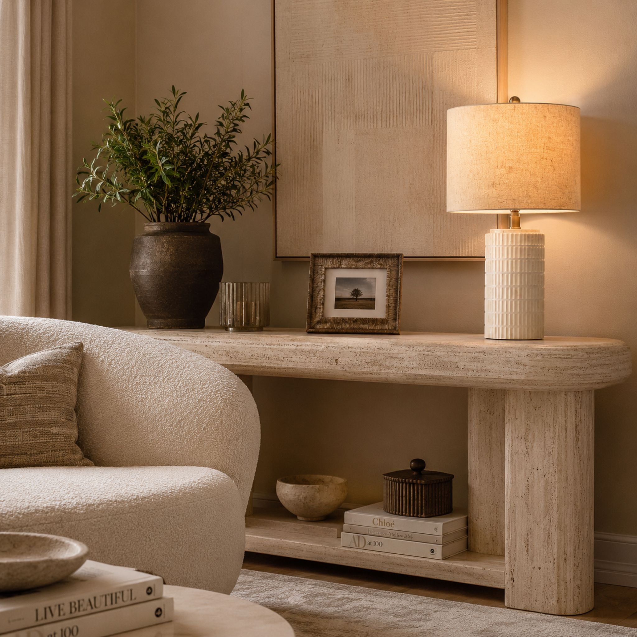 The Moderne Stone Lamp