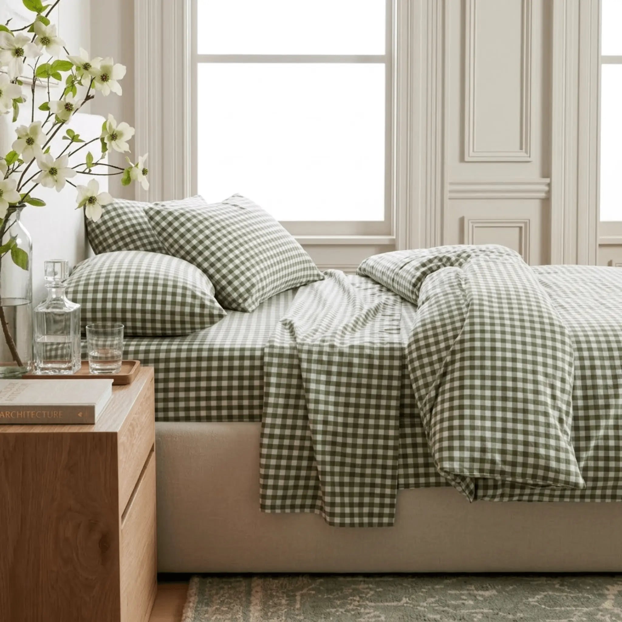 The Hotel Percale Cotton Sheet Set