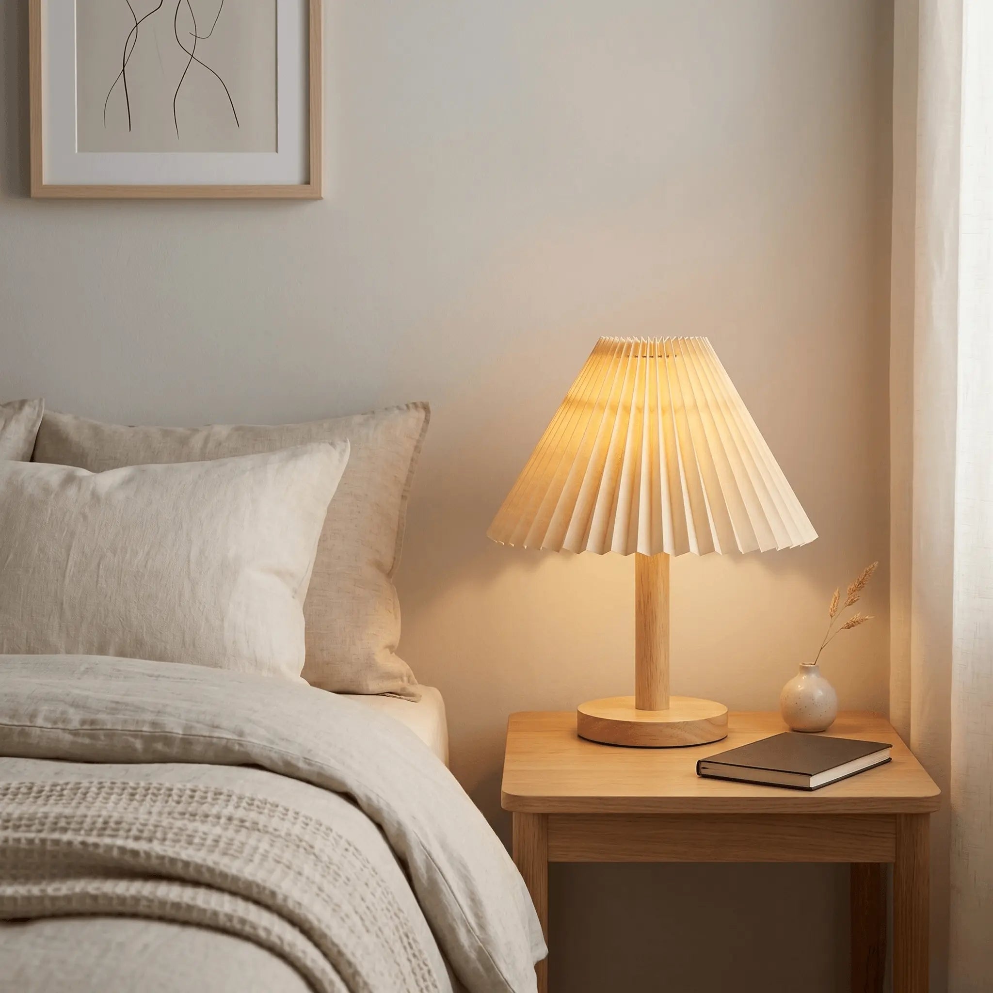 The WarmNest Wood Table Lamp