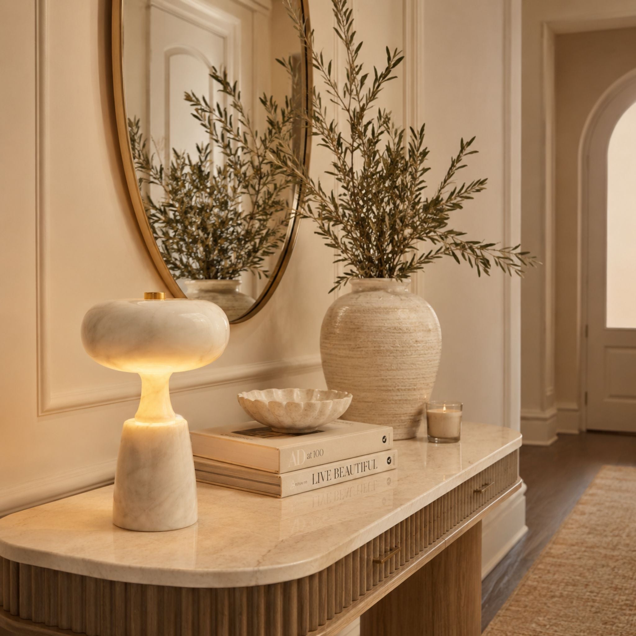 The Marble Glow Cordless Lamp