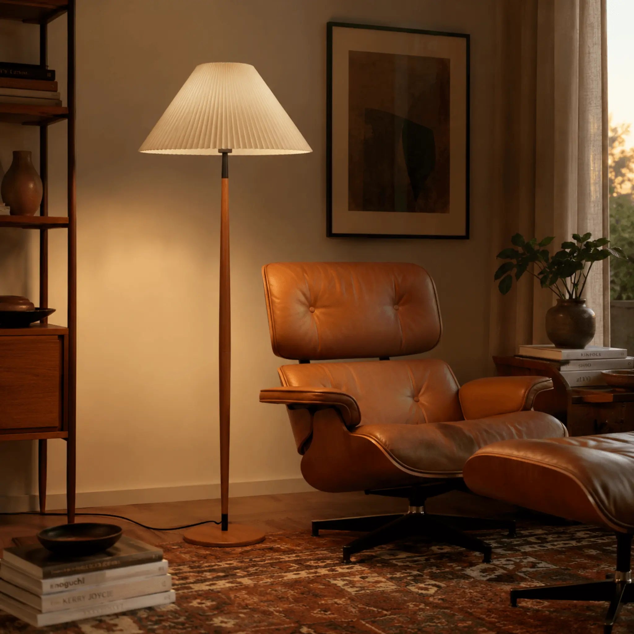 The Walnut Reading Nook Floor Lamp