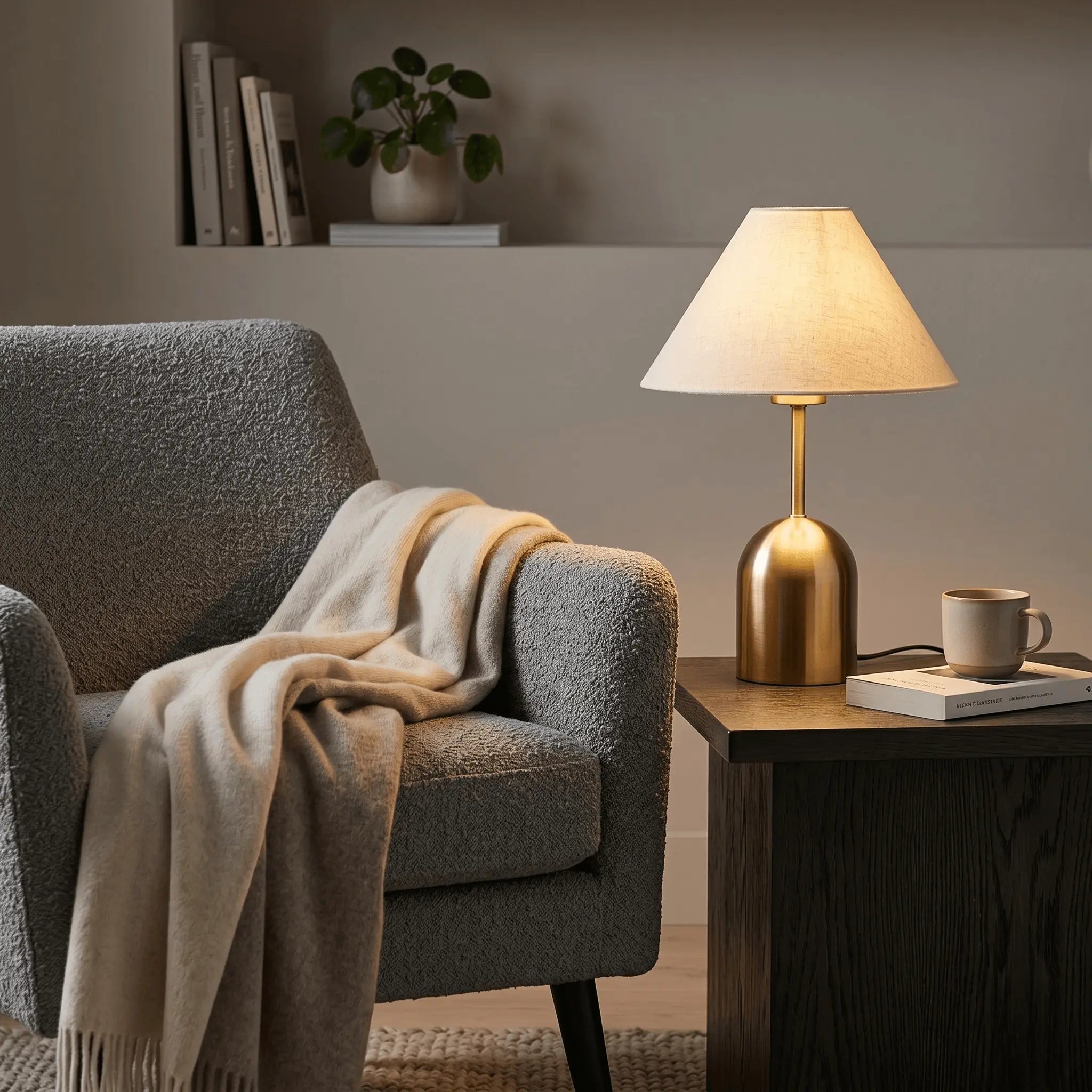 The Warm Glow Brass Table Lamp
