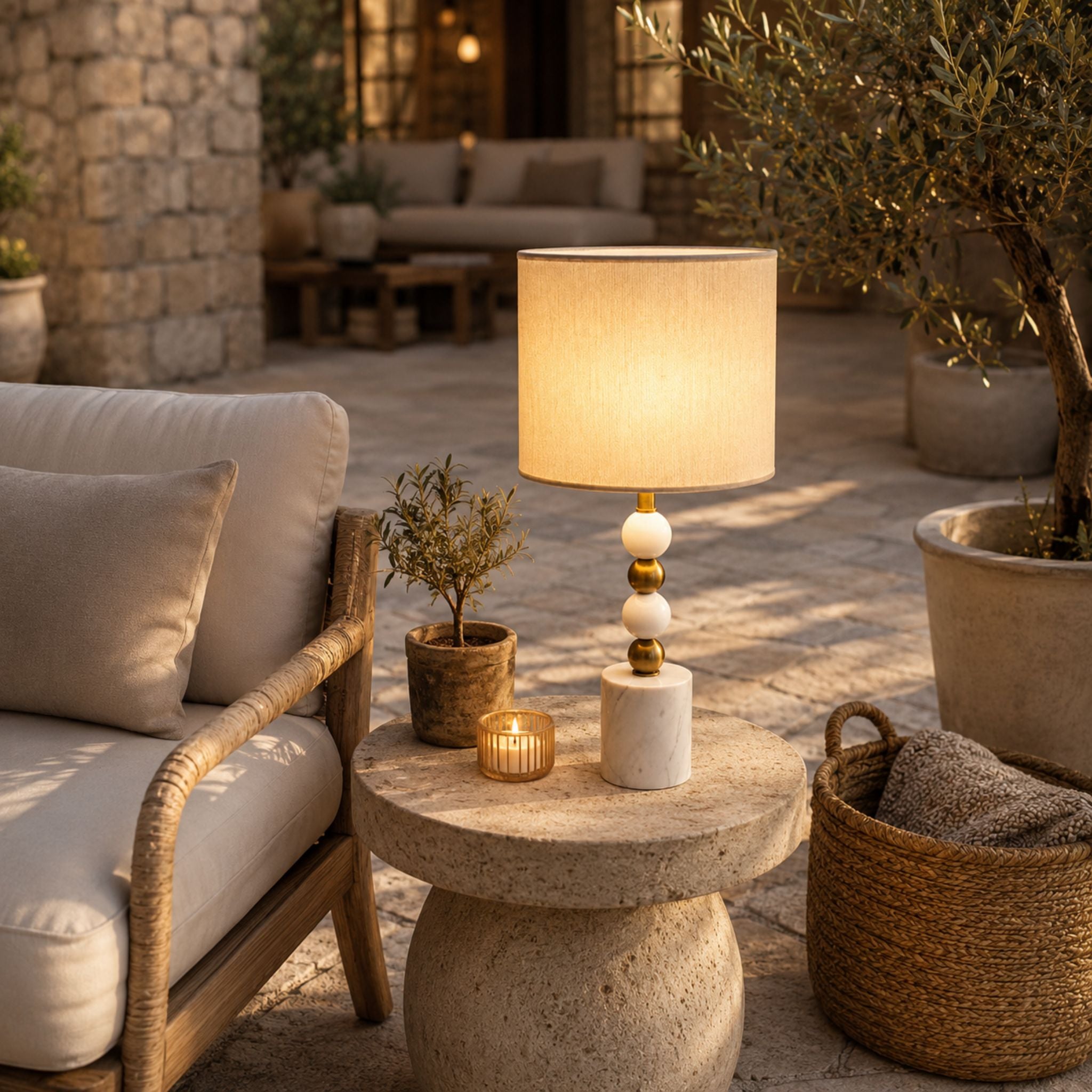 The Modern Marble Table Lamp