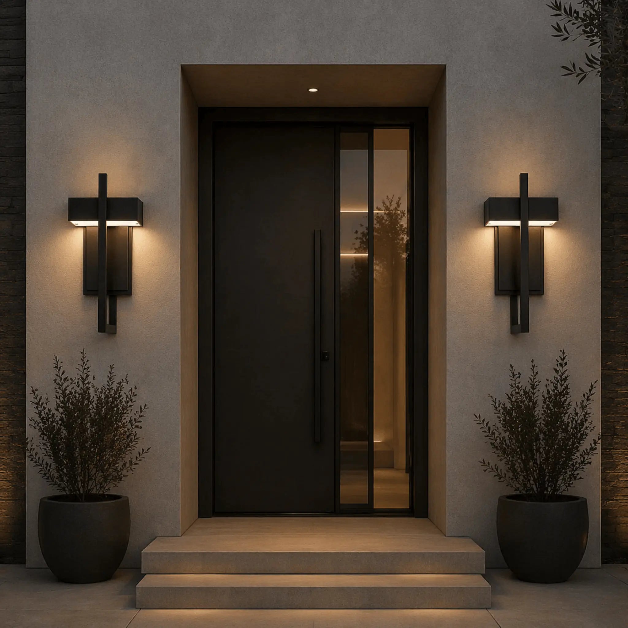 Soft Living Angular Outdoor LED Wall Light