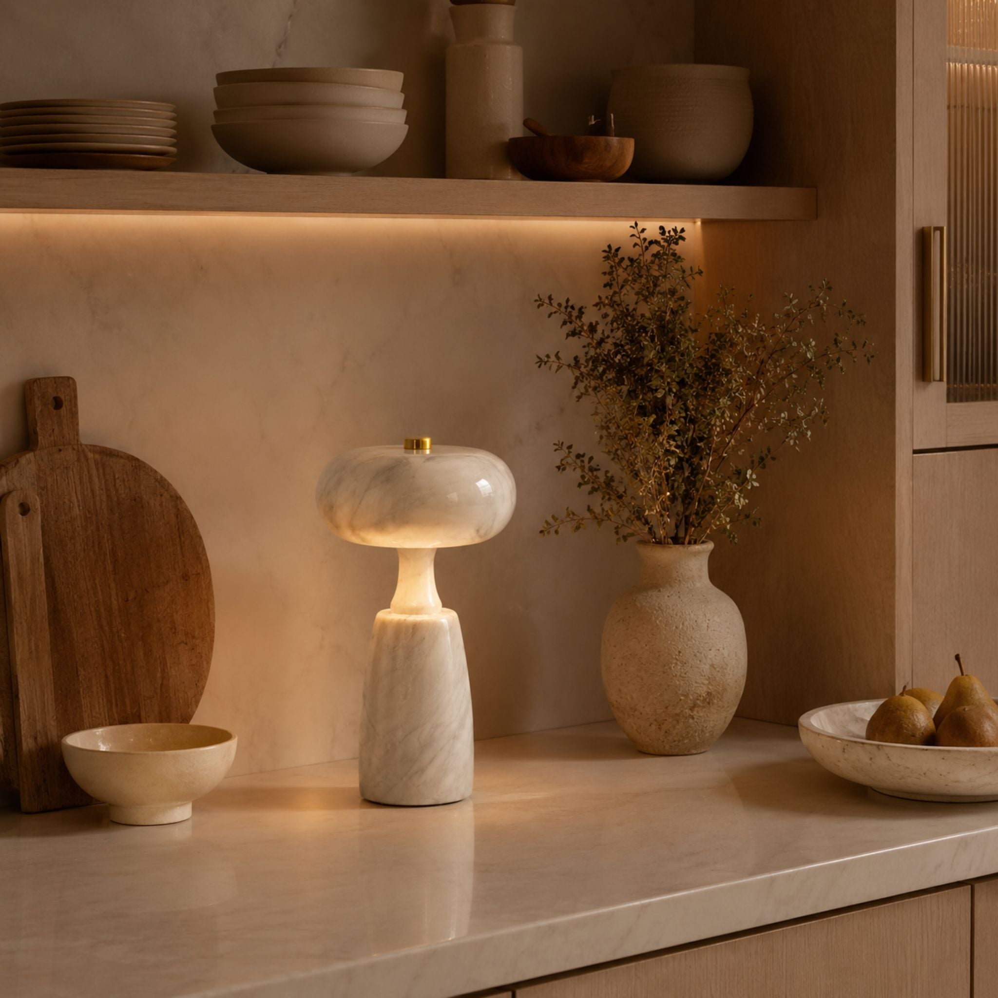 The Marble Glow Cordless Lamp