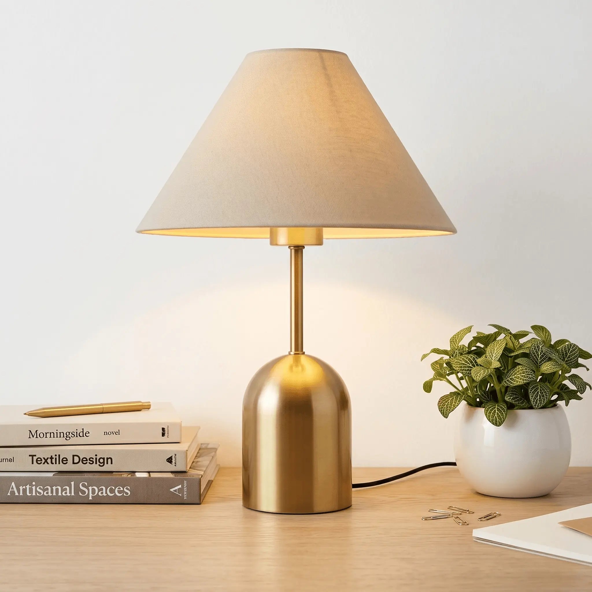 The Warm Glow Brass Table Lamp
