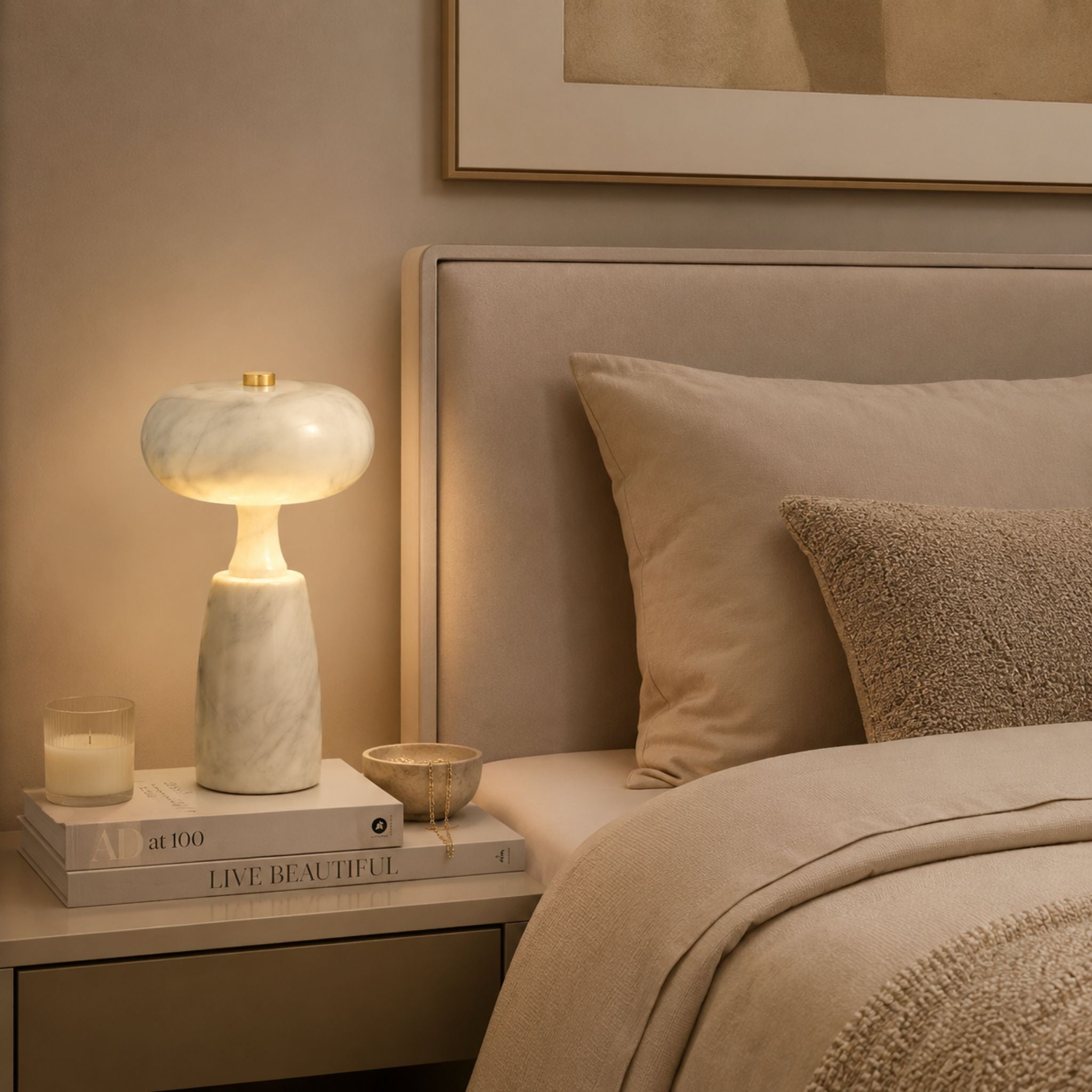 The Marble Glow Cordless Lamp