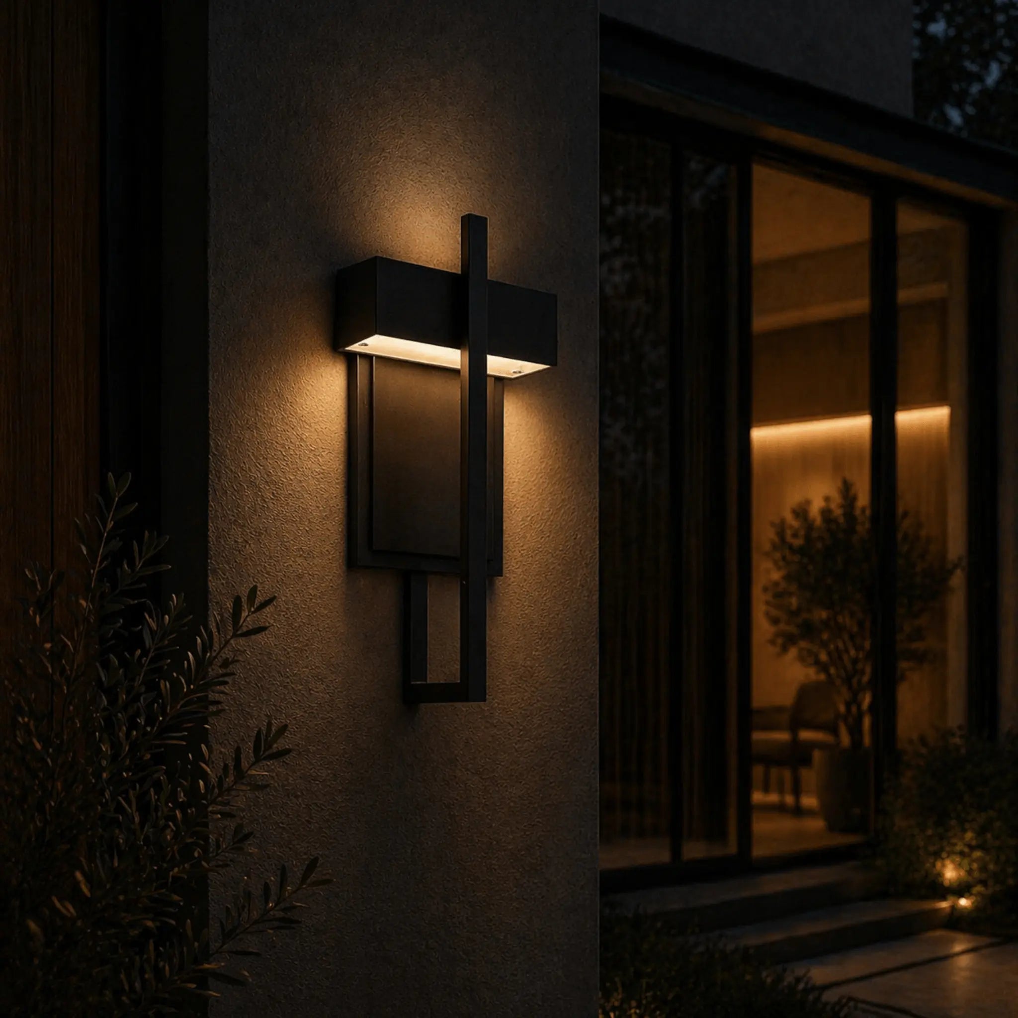 Soft Living Angular Outdoor LED Wall Light