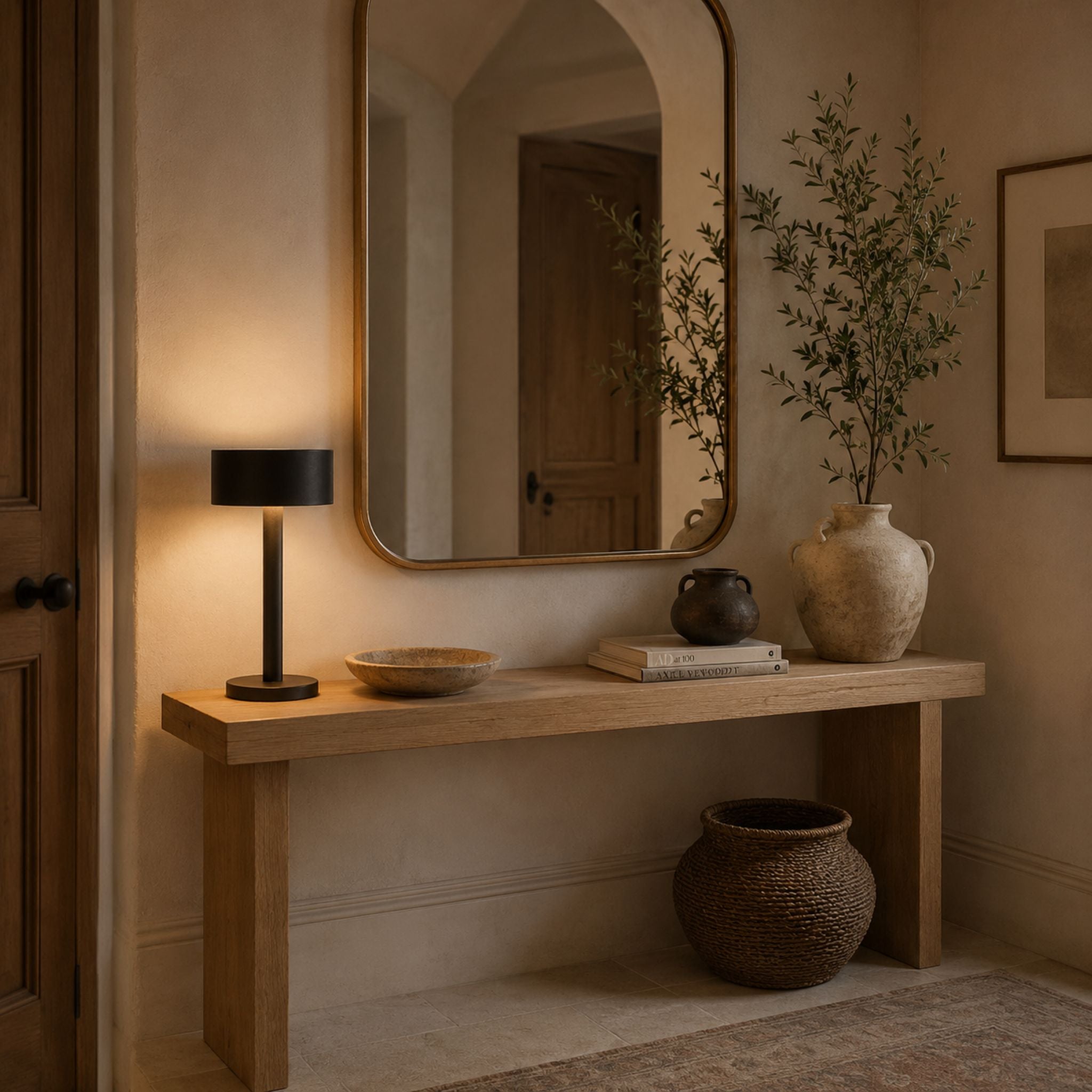 The Black Aura Cordless Lamp