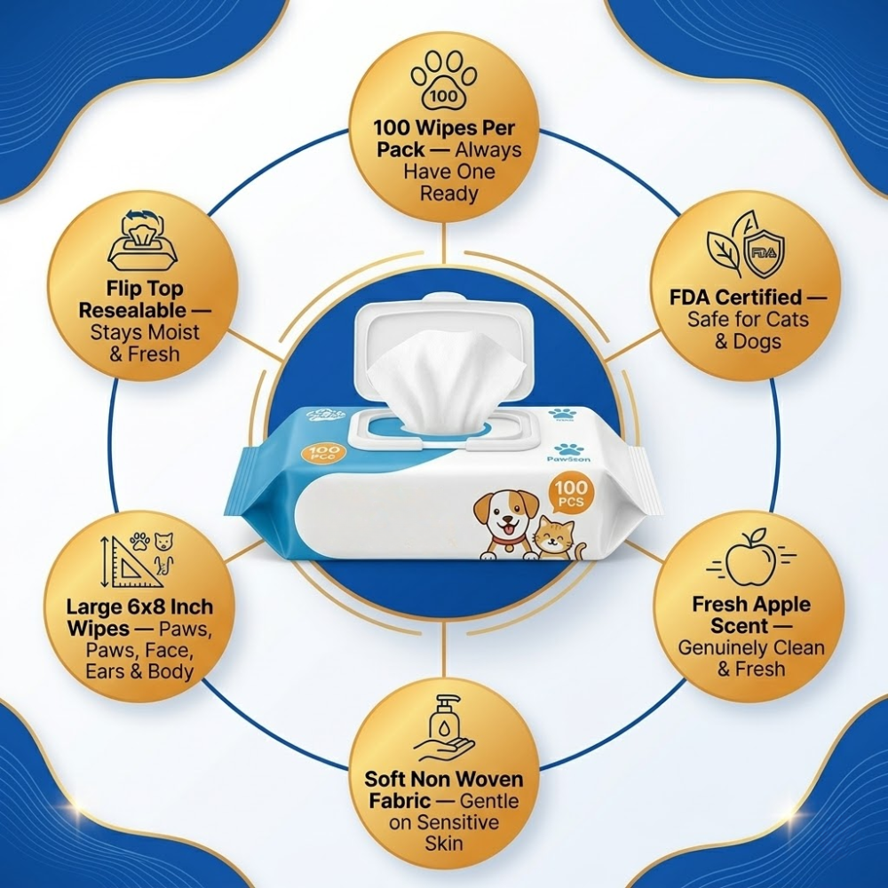 The Pet Pro PawWipe — 100 Wipes. 100 Reasons to Love Your Pets Even More