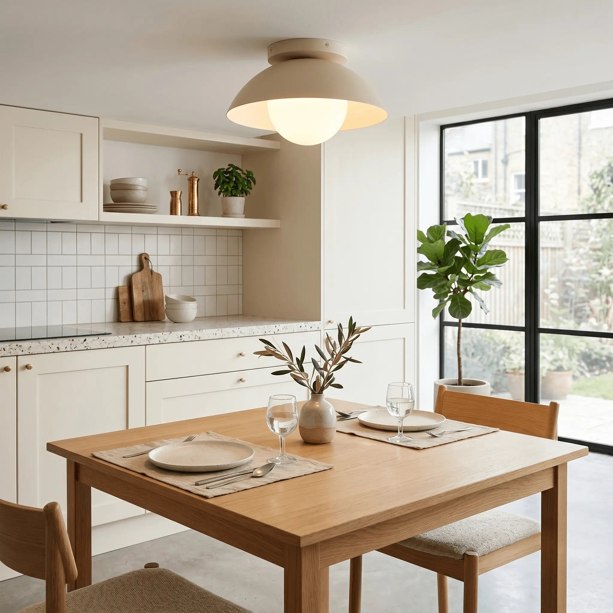 The Soft Glow Flushmount Light