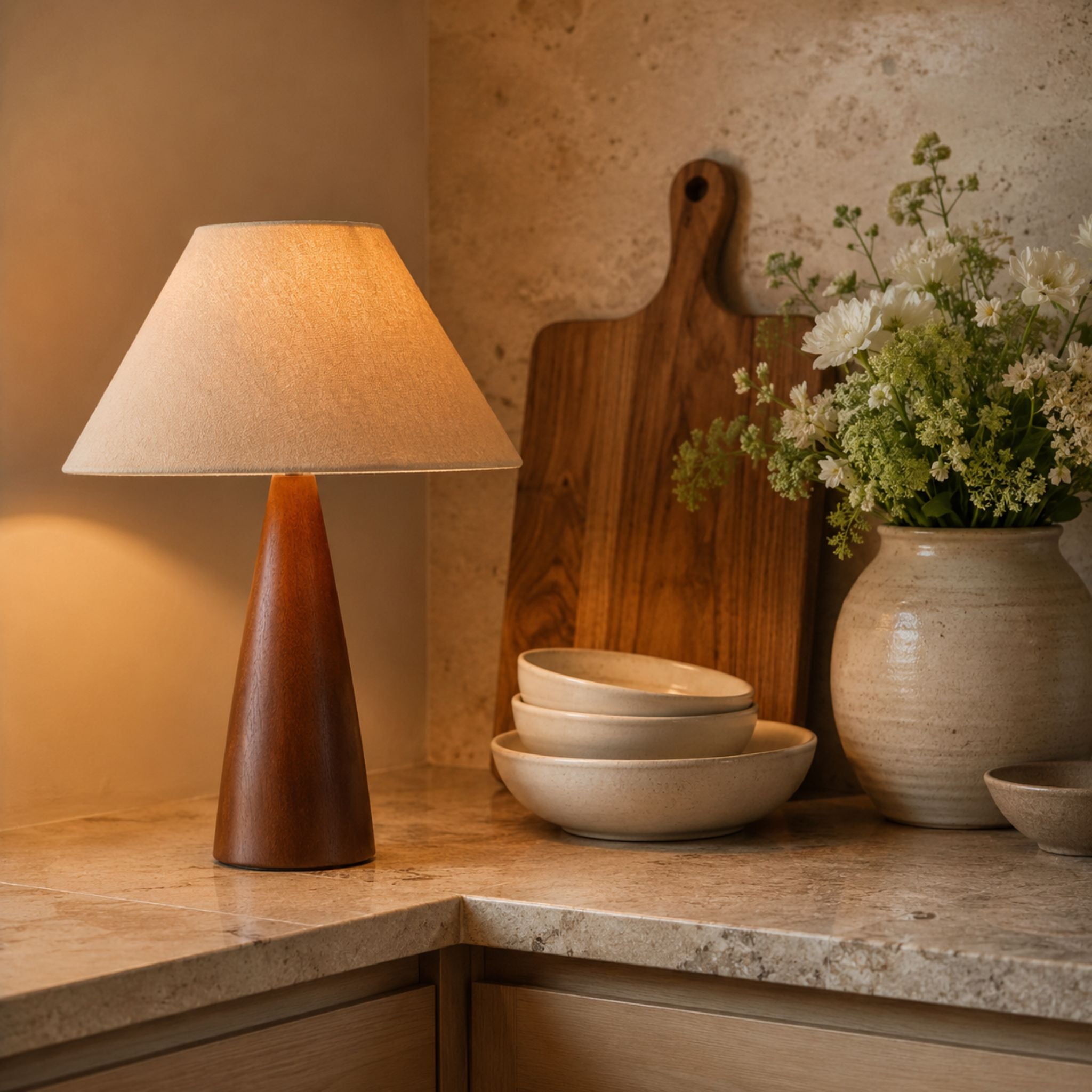 The Elegant Wooden Accent Table Lamp