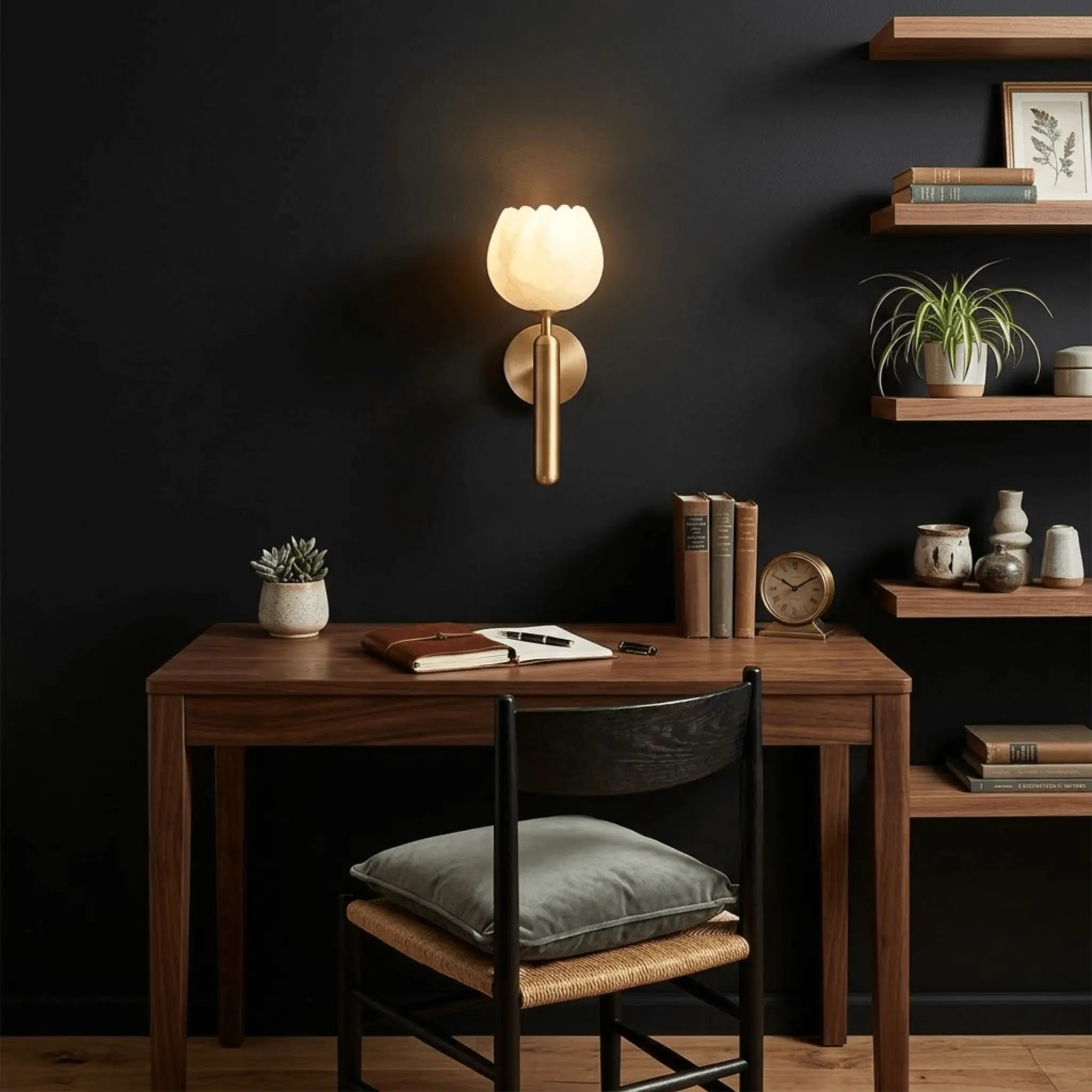 The Alabaster Bloom Wall Light