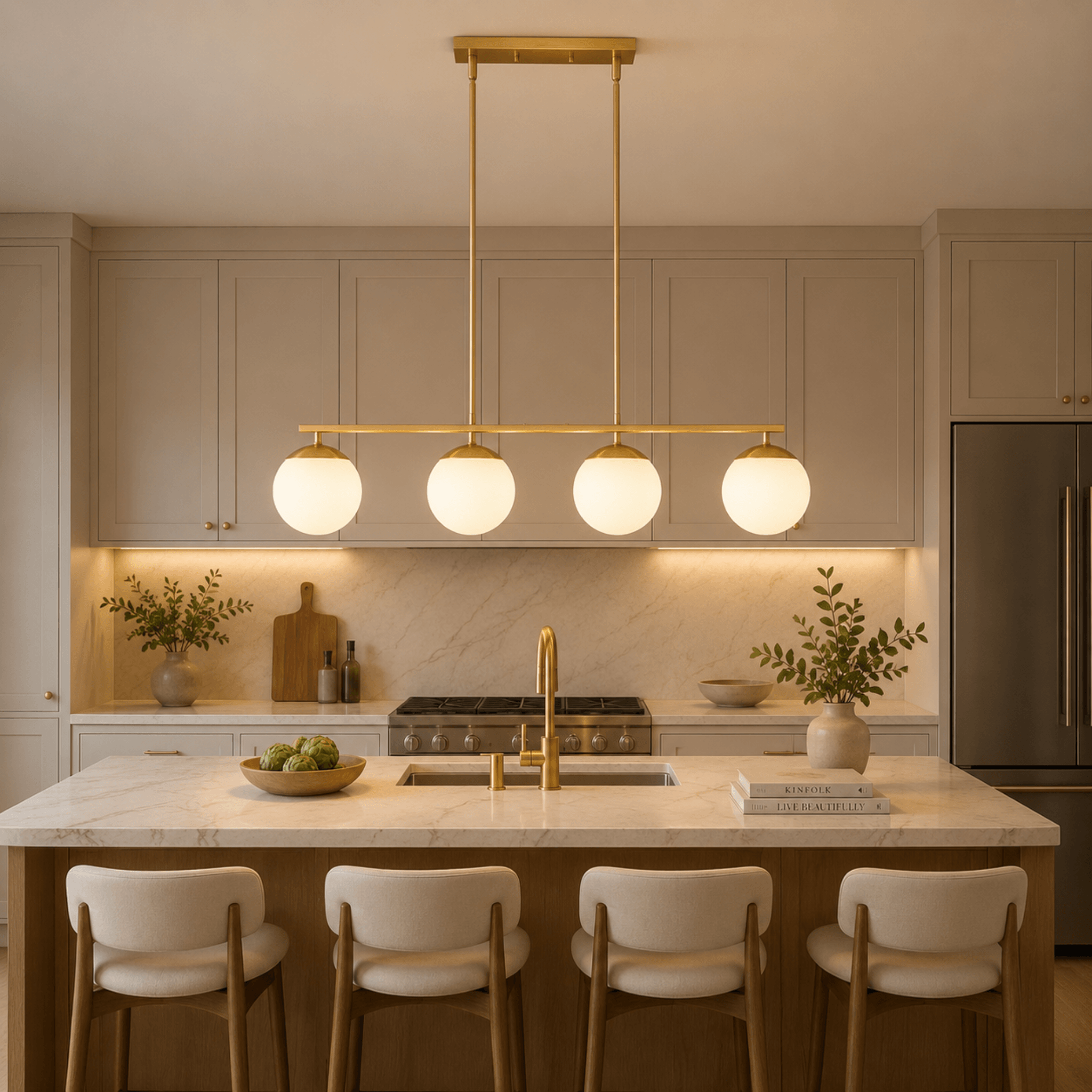 The Warm Glow Moon Chandelier