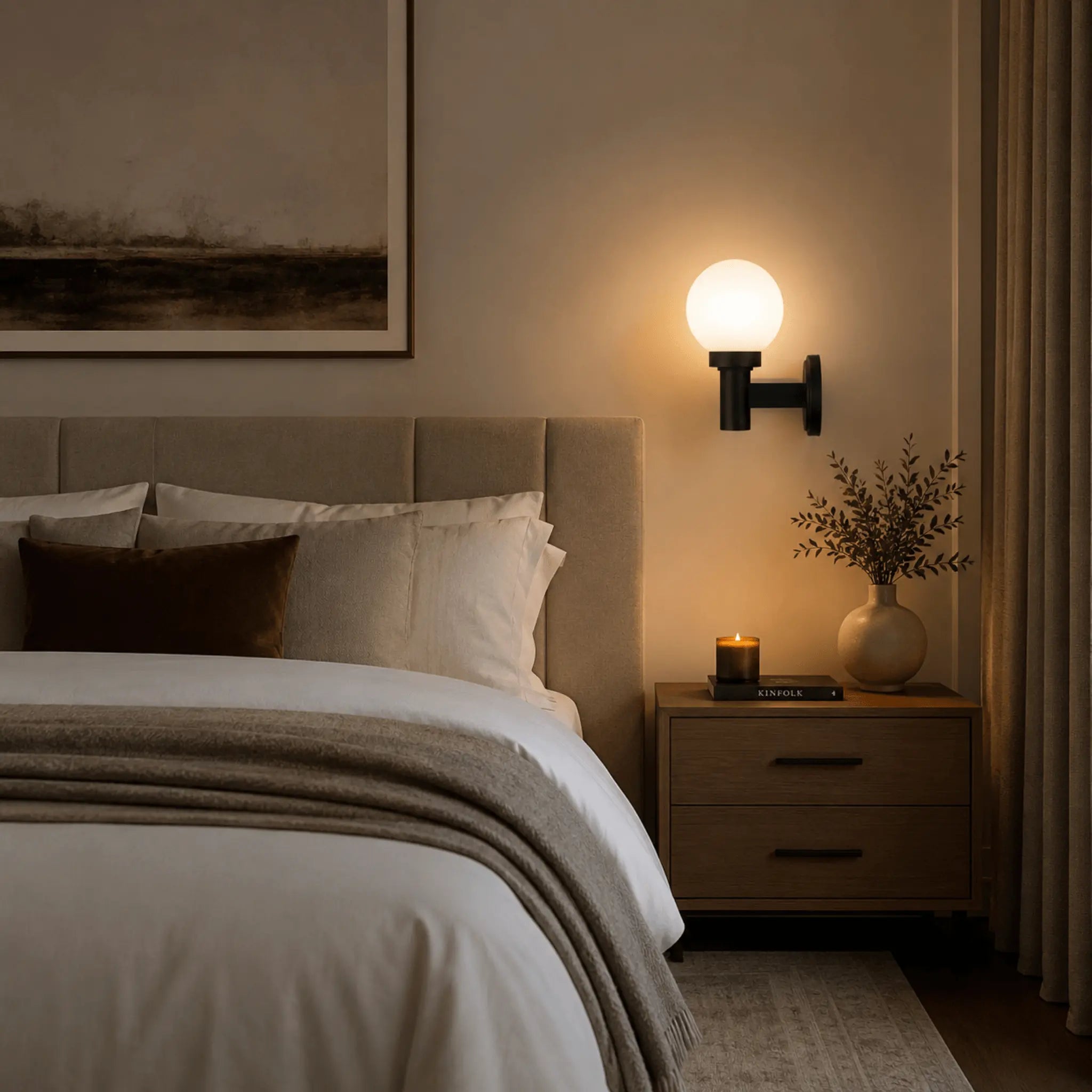 The Finished Exterior Wall Light