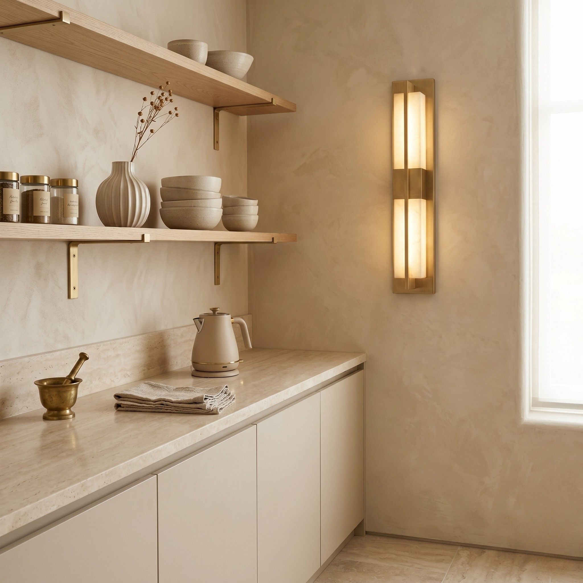 The Opaline Gold Wall Light