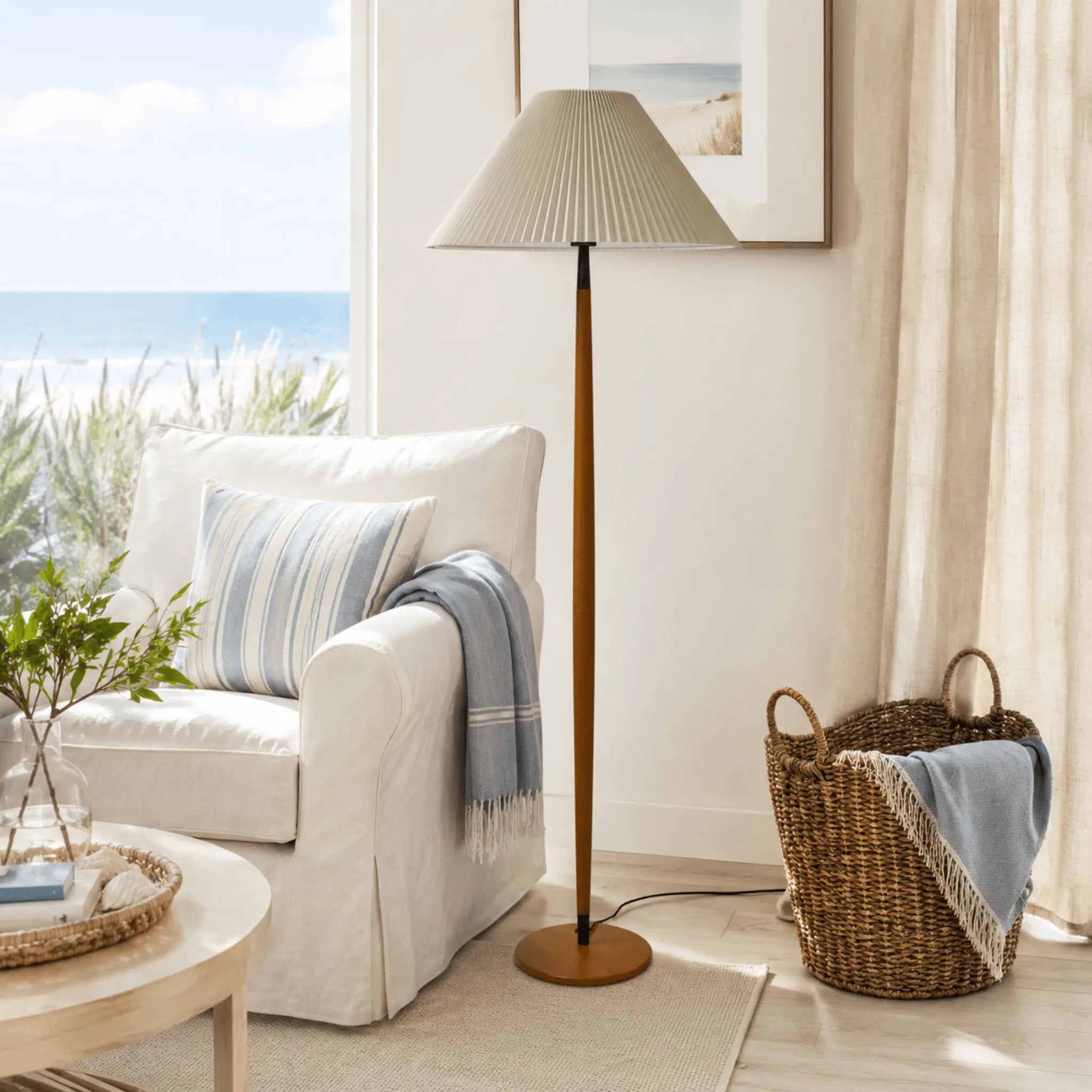 The Walnut Reading Nook Floor Lamp