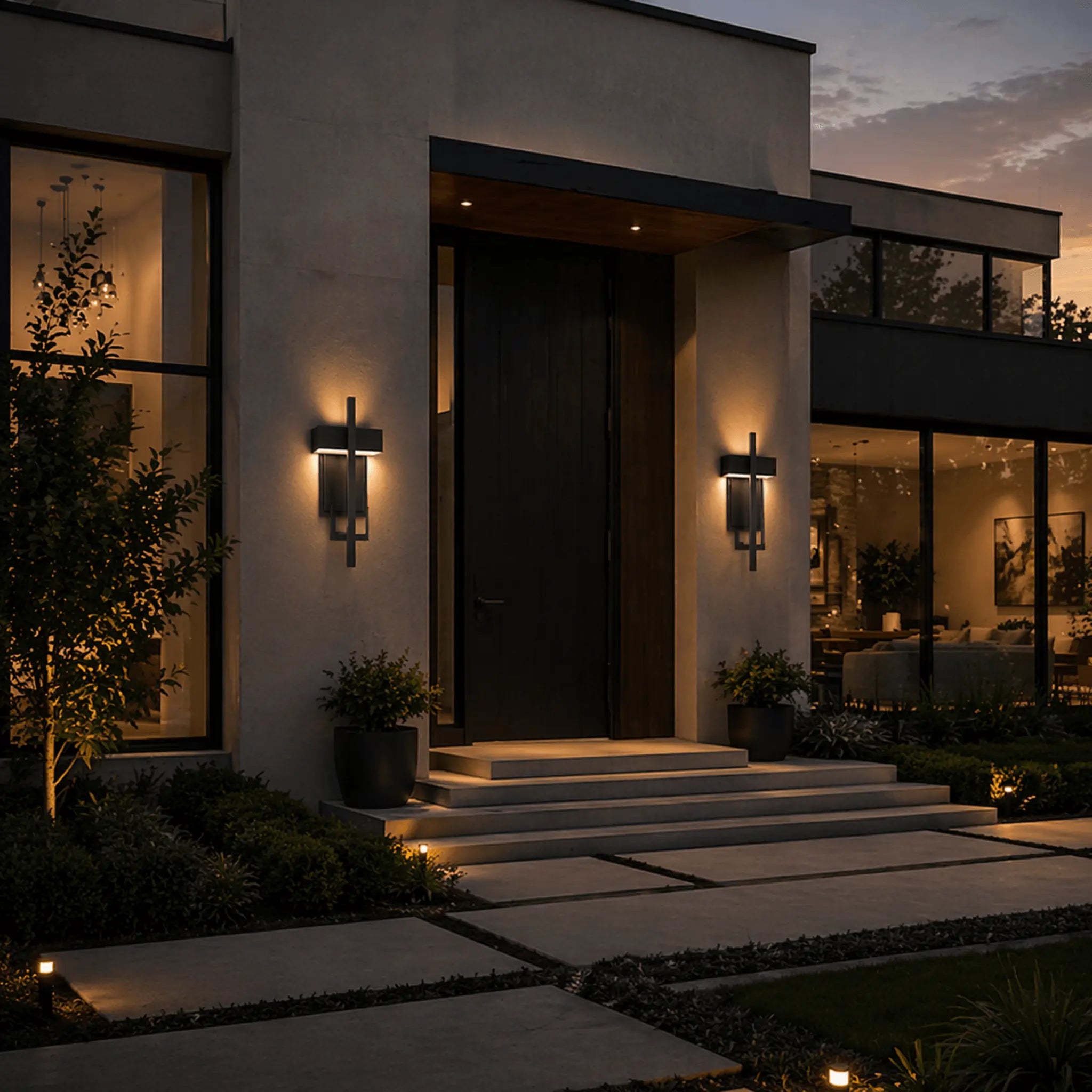 Soft Living Angular Outdoor LED Wall Light