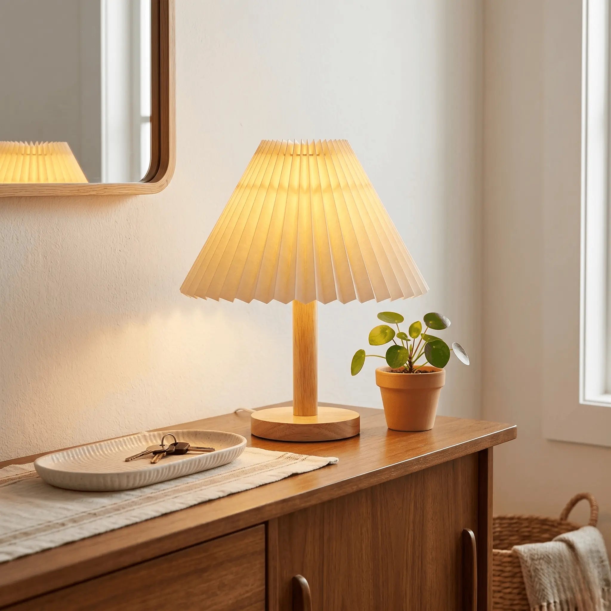 The WarmNest Wood Table Lamp