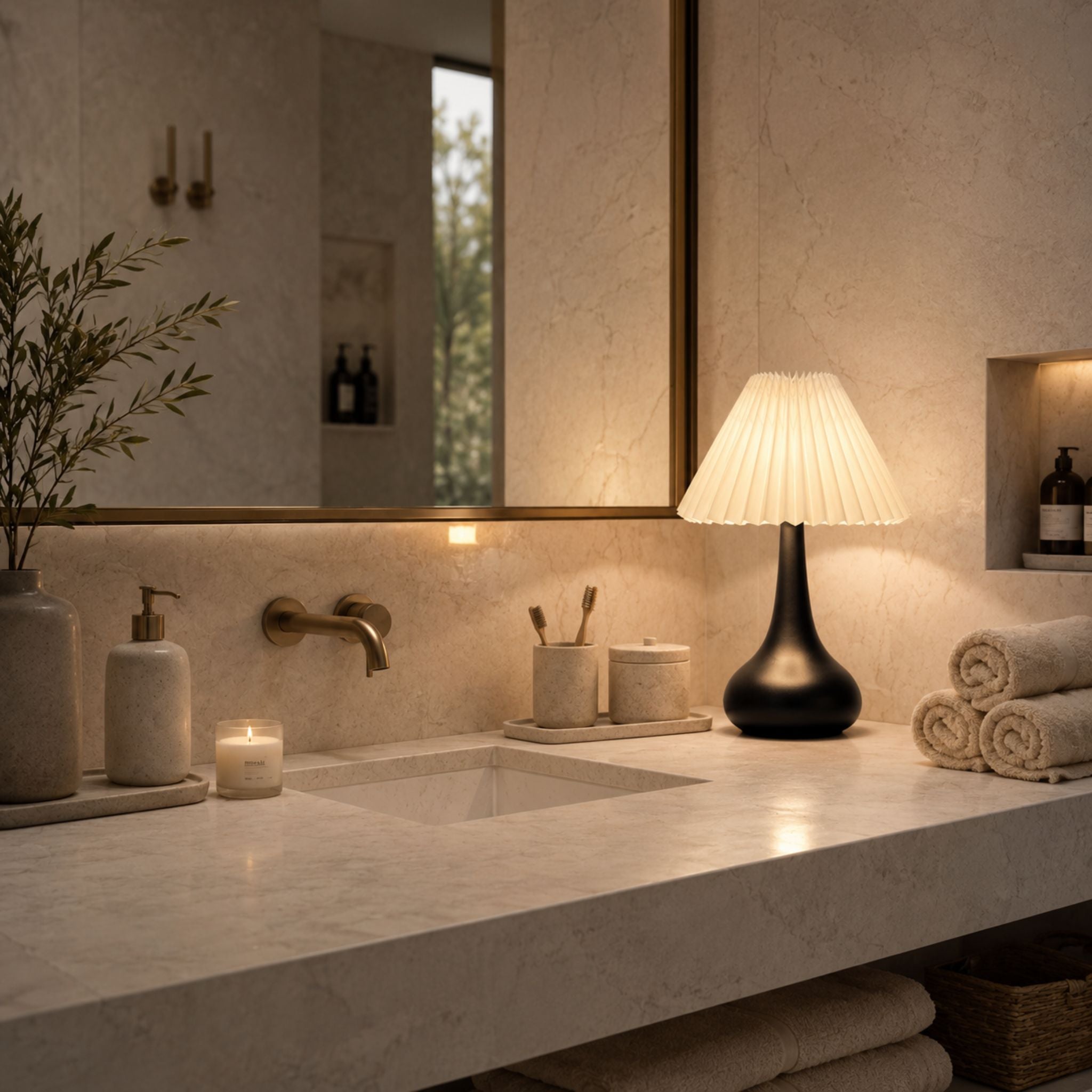 The Modern Pleated Shade Table Lamp