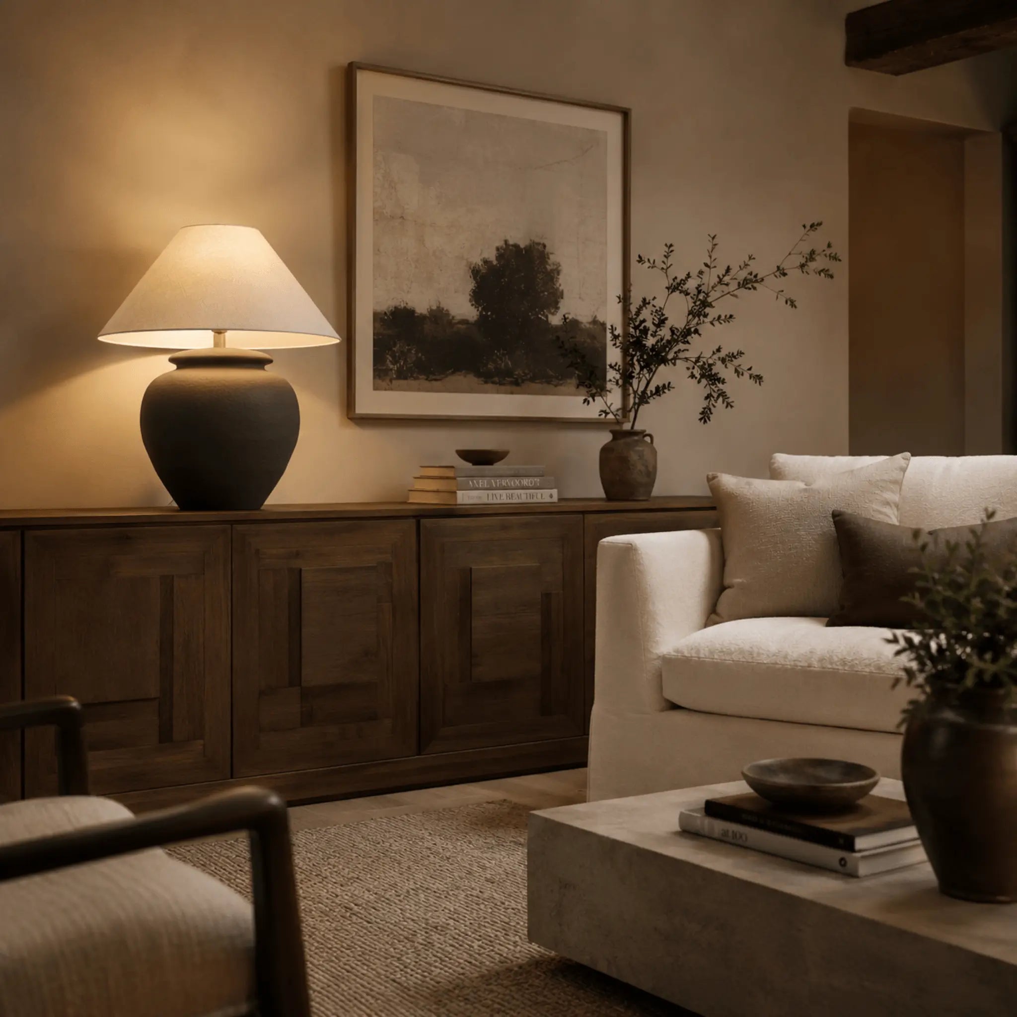 The Grounded Ceramic Table Lamp