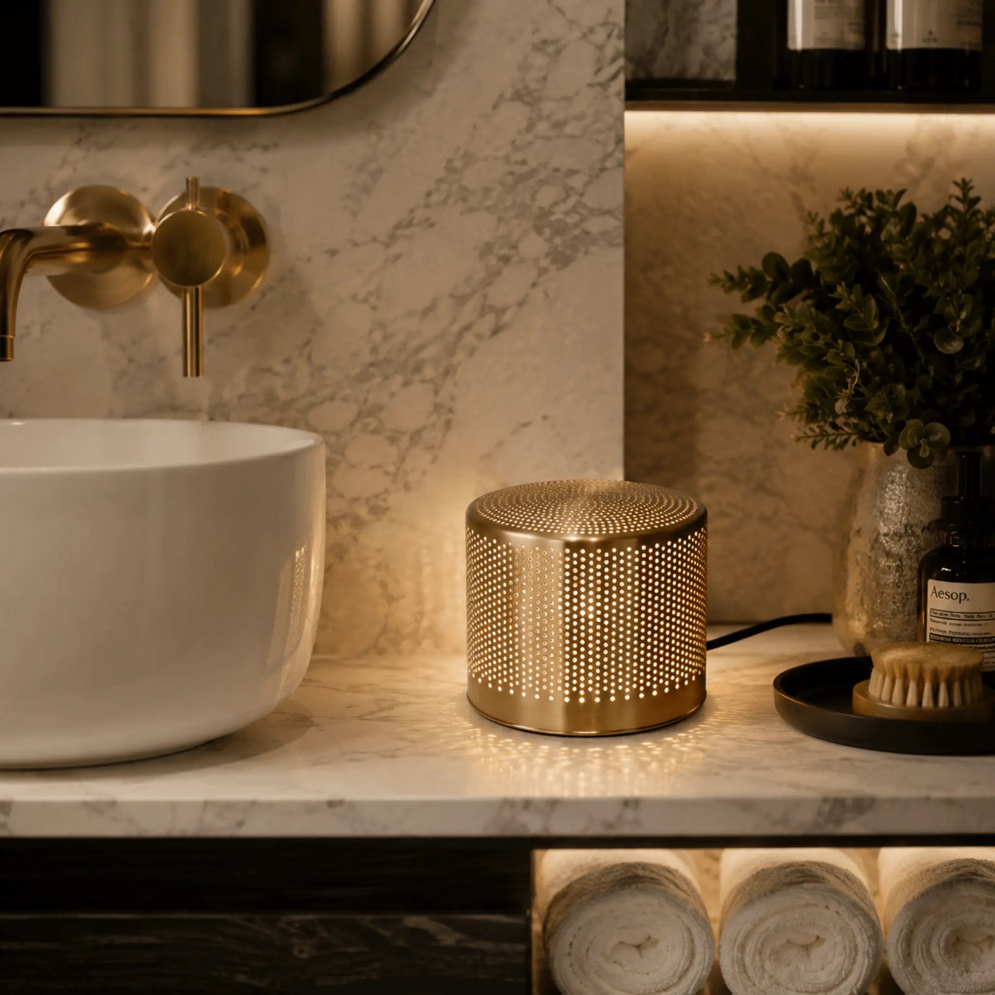 The Twinkle Brass Accent Lamp