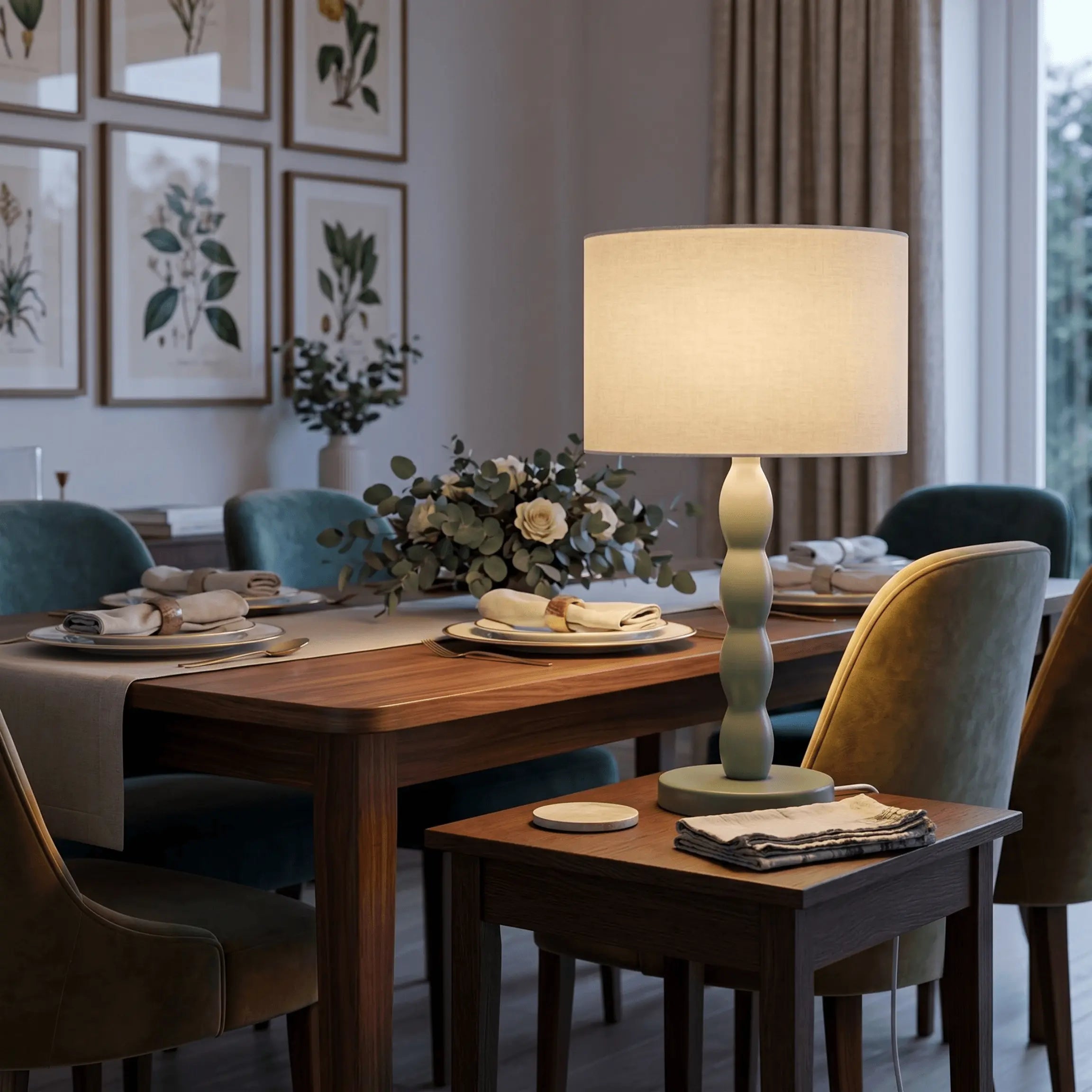 The Muted Green Table Lamp