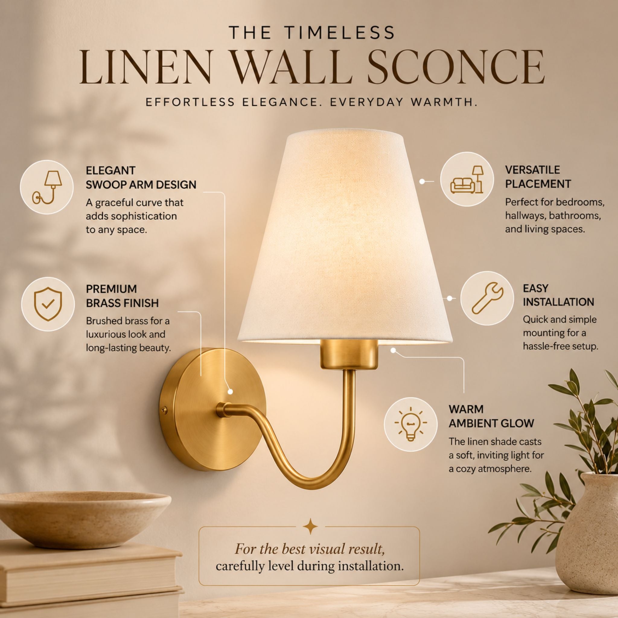 The Timeless Linen Wall Sconce